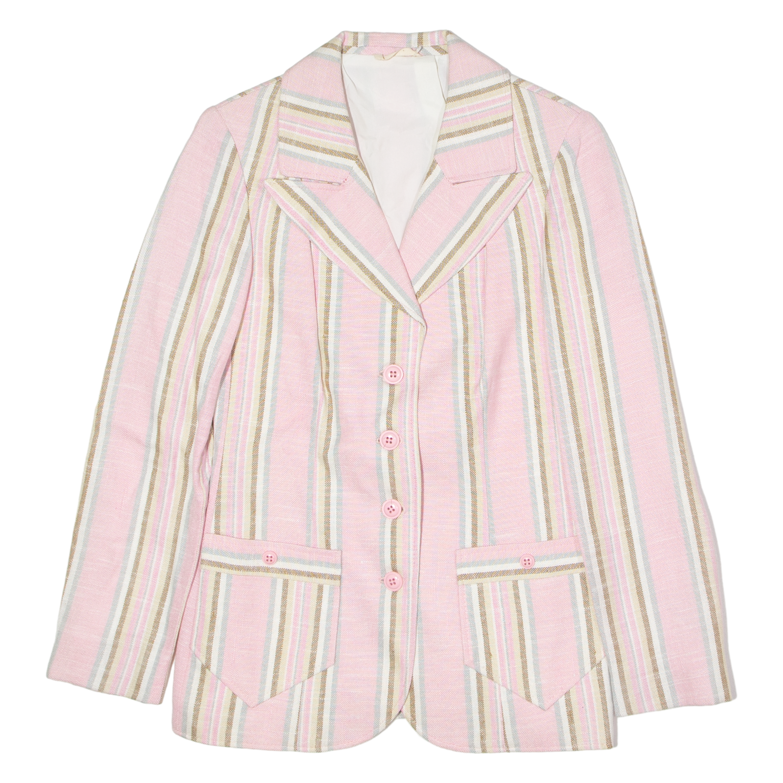 Womens Blazer Jacket Pink Striped XS Refurbished - N/A refurbished available on Cerqular