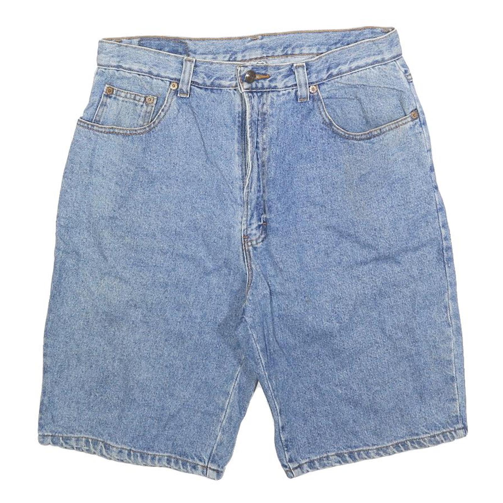 OKLAHOMA Mens Shorts Blue Denim Casual M W31 Cotton Summer Wear Refurbished - N/A refurbished available on Cerqular