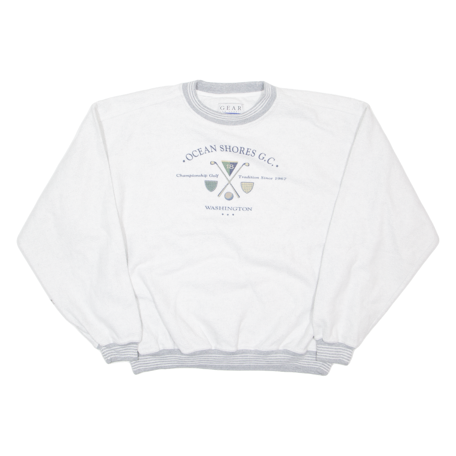 GEAR FOR SPORT Ocean Shores Washington Mens Sweatshirt Grey USA L Refurbished - N/A refurbished available on Cerqular