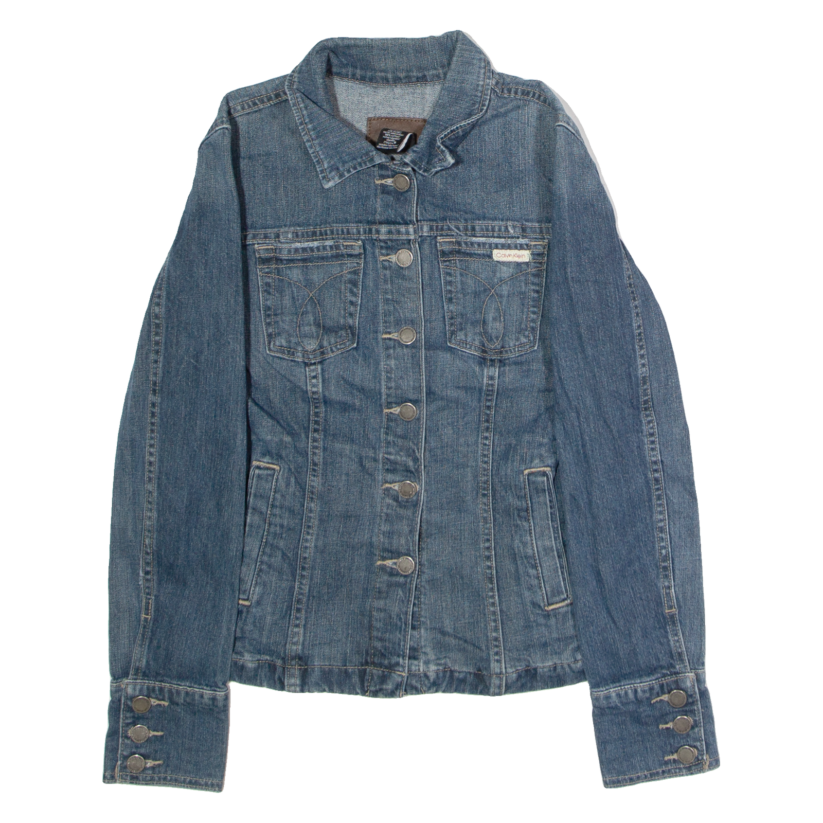 CALVIN KLEIN JEANS Womens Denim Jacket Blue M Refurbished - N/A refurbished available on Cerqular