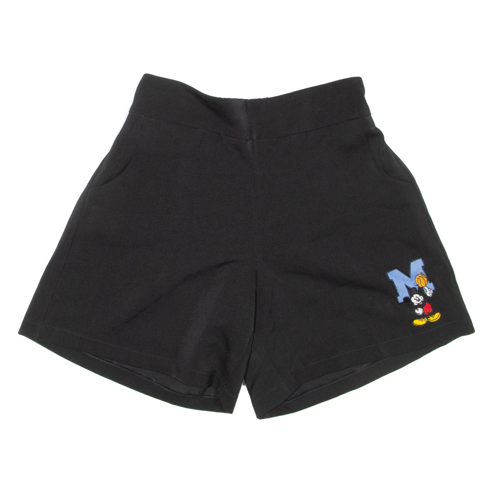 DISNEY Mickey Mouse Womens Sports Shorts Black XS W25 Refurbished - N/A refurbished available on Cerqular