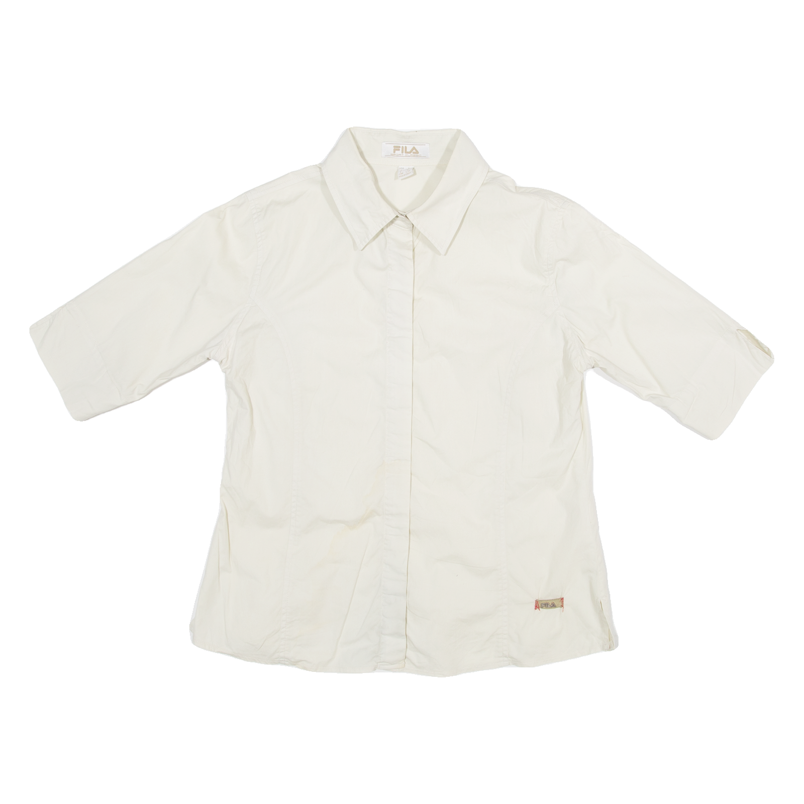 FILA Womens Plain Shirt Cream XXS Refurbished - N/A refurbished available on Cerqular
