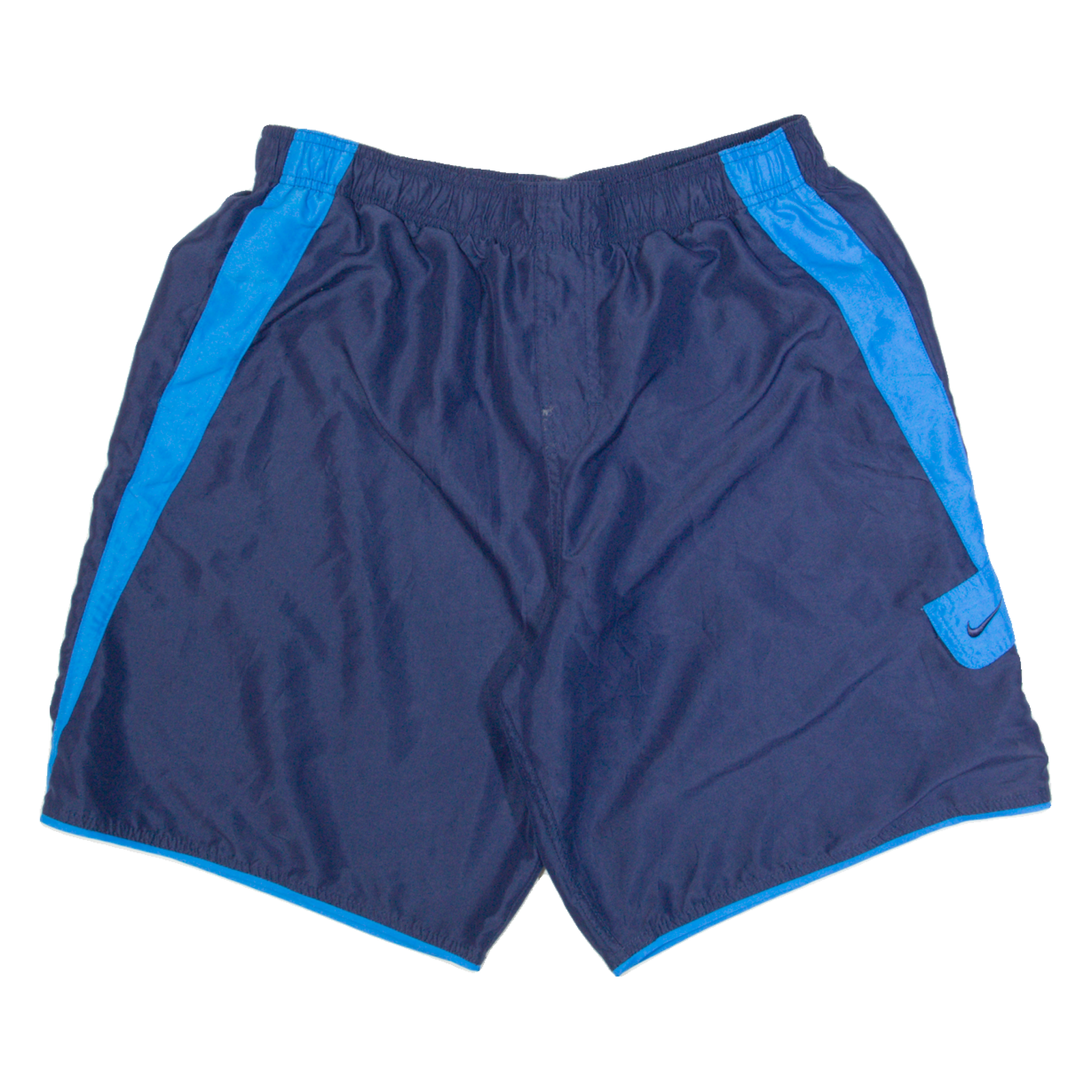 NIKE Mesh Lined Mens Swimming Shorts Blue Relaxed L W32 Refurbished - N/A refurbished available on Cerqular