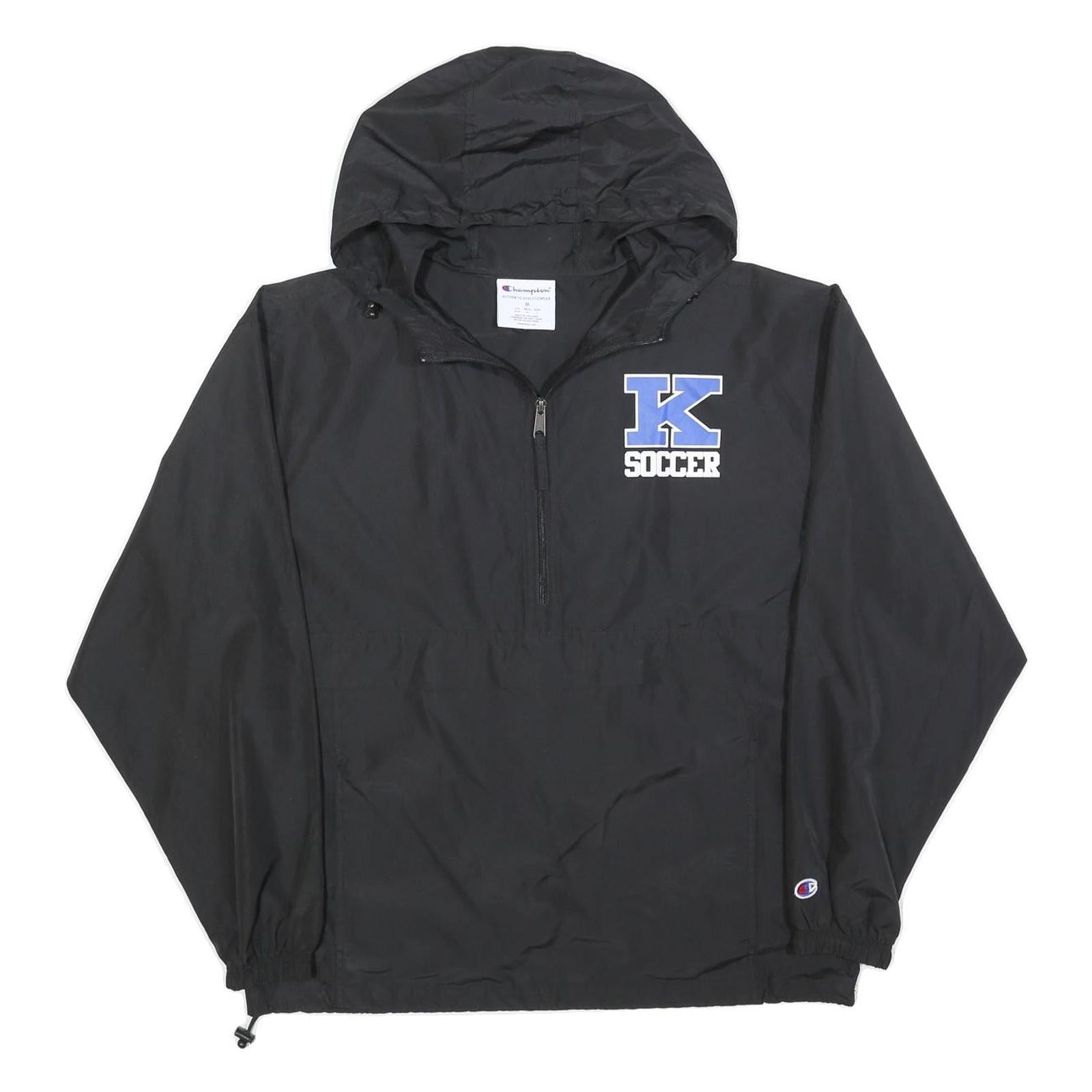 Buy CHAMPION Mens Black K Soccer Coach Jacket M Polyester Plain Hooded Zip Refurbished - $41.59 CHAMPION Mens Black K Soccer Coach Jacket M Polyester Plain Hooded Zip Refurbished - N/A refurbished available on Cerqular