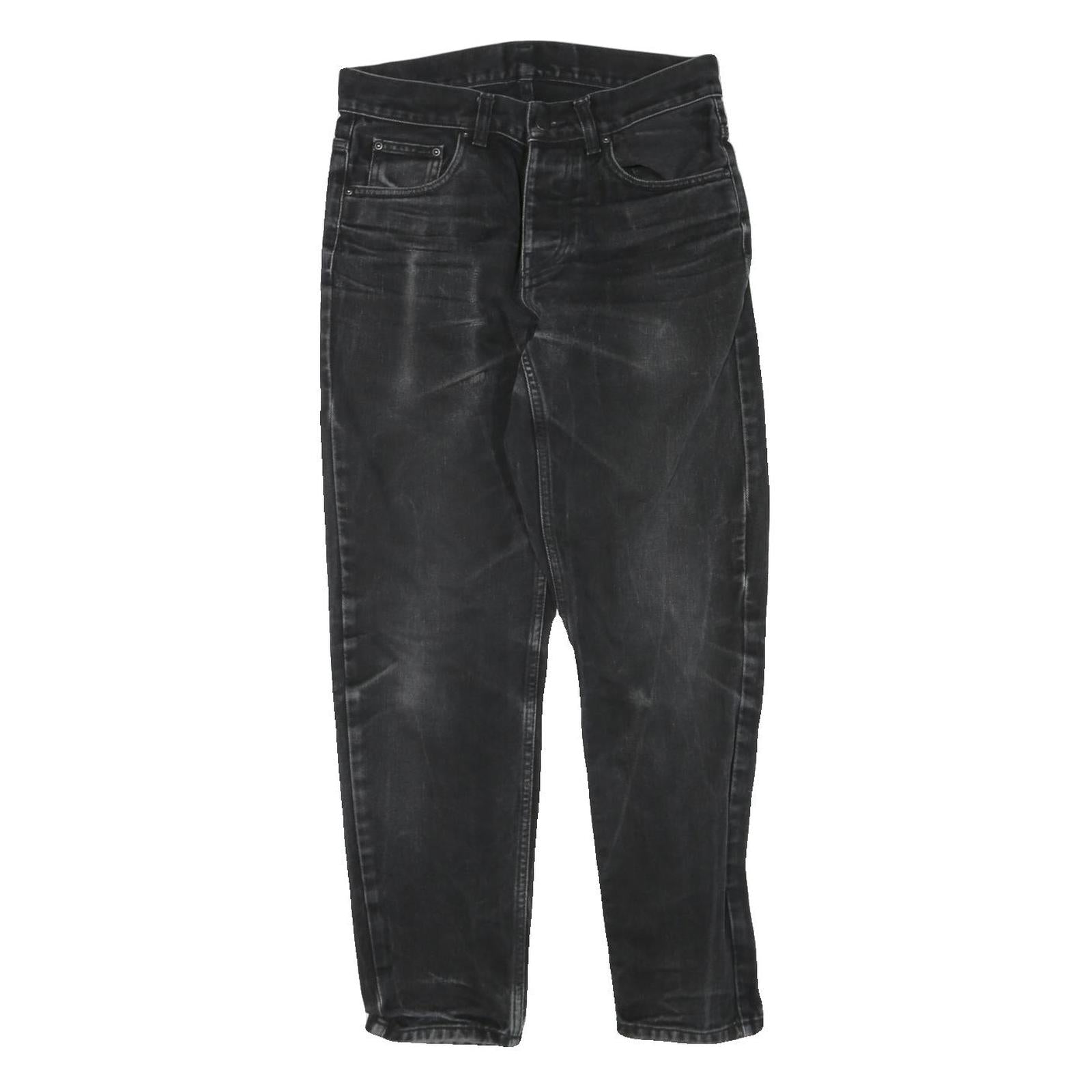 CARHARTT Womens Regular Fit Black Denim Relaxed Straight Jeans W30 L28 Zip Refurbished - N/A refurbished available on Cerqular