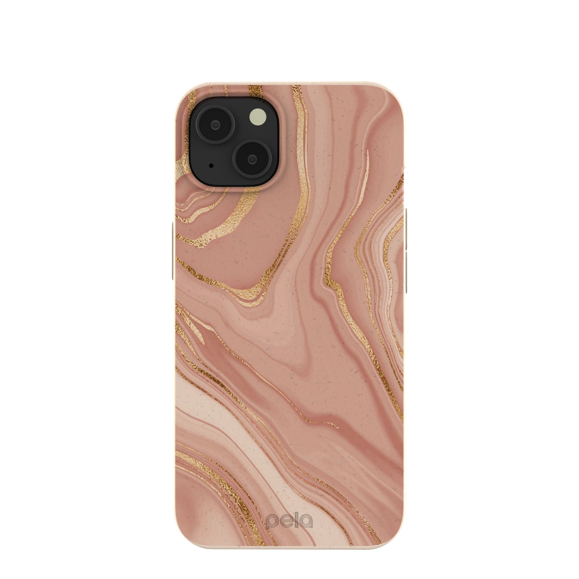 Seashell Rose Gold iPhone 13 Case Refurbished - Pela Case refurbished available on Cerqular