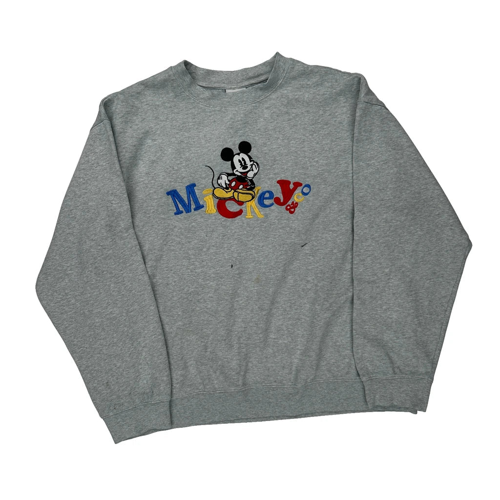Buy Mickey Mouse Mickey & Co. Cartoon Sweatshirt - XL Grey Cotton Refurbished - $26.79 Mickey Mouse Mickey & Co. Cartoon Sweatshirt - XL Grey Cotton Refurbished - Thrifted (note: this is a term often used to describe second- refurbished available on Cerqular