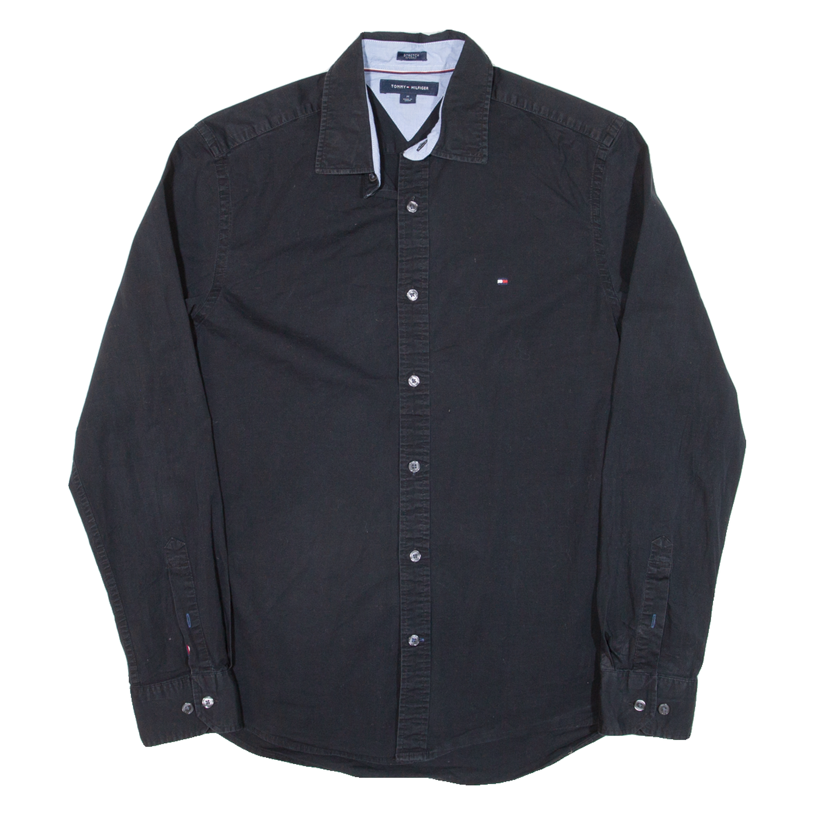 Buy TOMMY HILFIGER Mens Plain Shirt Black Long Sleeve M Refurbished - $31.19 TOMMY HILFIGER Mens Plain Shirt Black Long Sleeve M Refurbished - N/A refurbished available on Cerqular