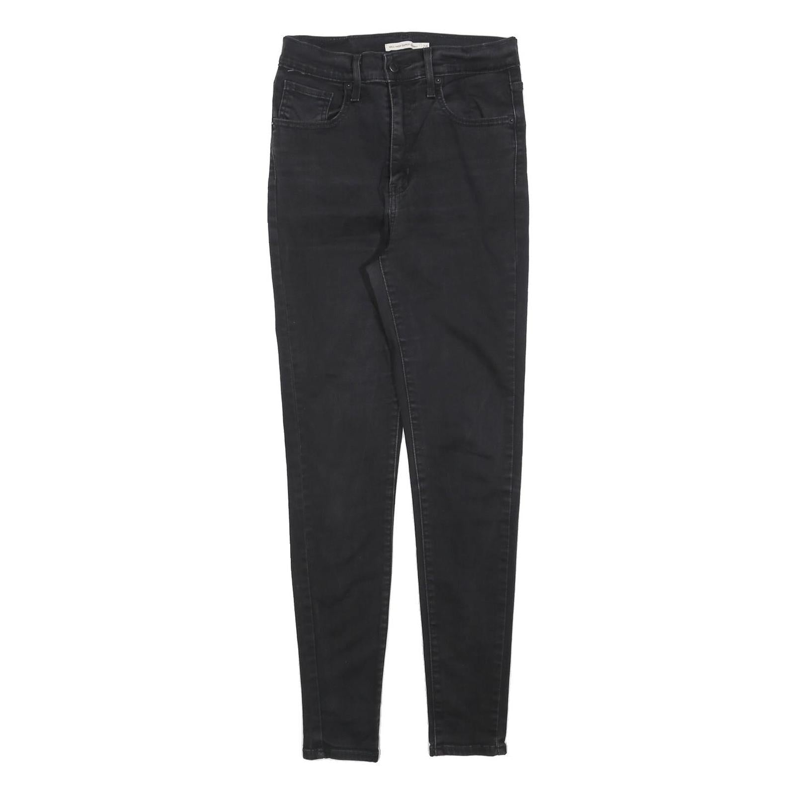 LEVI'S Womens Slim Black Skinny Denim Medium W28 L30 Stretch Jeans Refurbished - N/A refurbished available on Cerqular