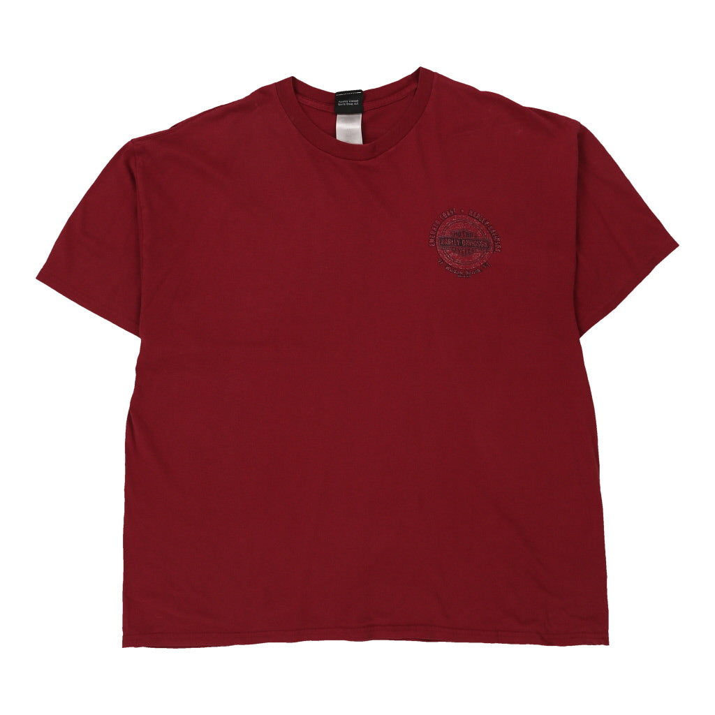 Buy Walton Beach FL Harley Davidson Graphic T-Shirt - 2XL Red Cotton Refurbished - $14.06 Walton Beach FL Harley Davidson Graphic T-Shirt - 2XL Red Cotton Refurbished - Thrifted (note: this is a term often used to describe second- refurbished available on Cerqular