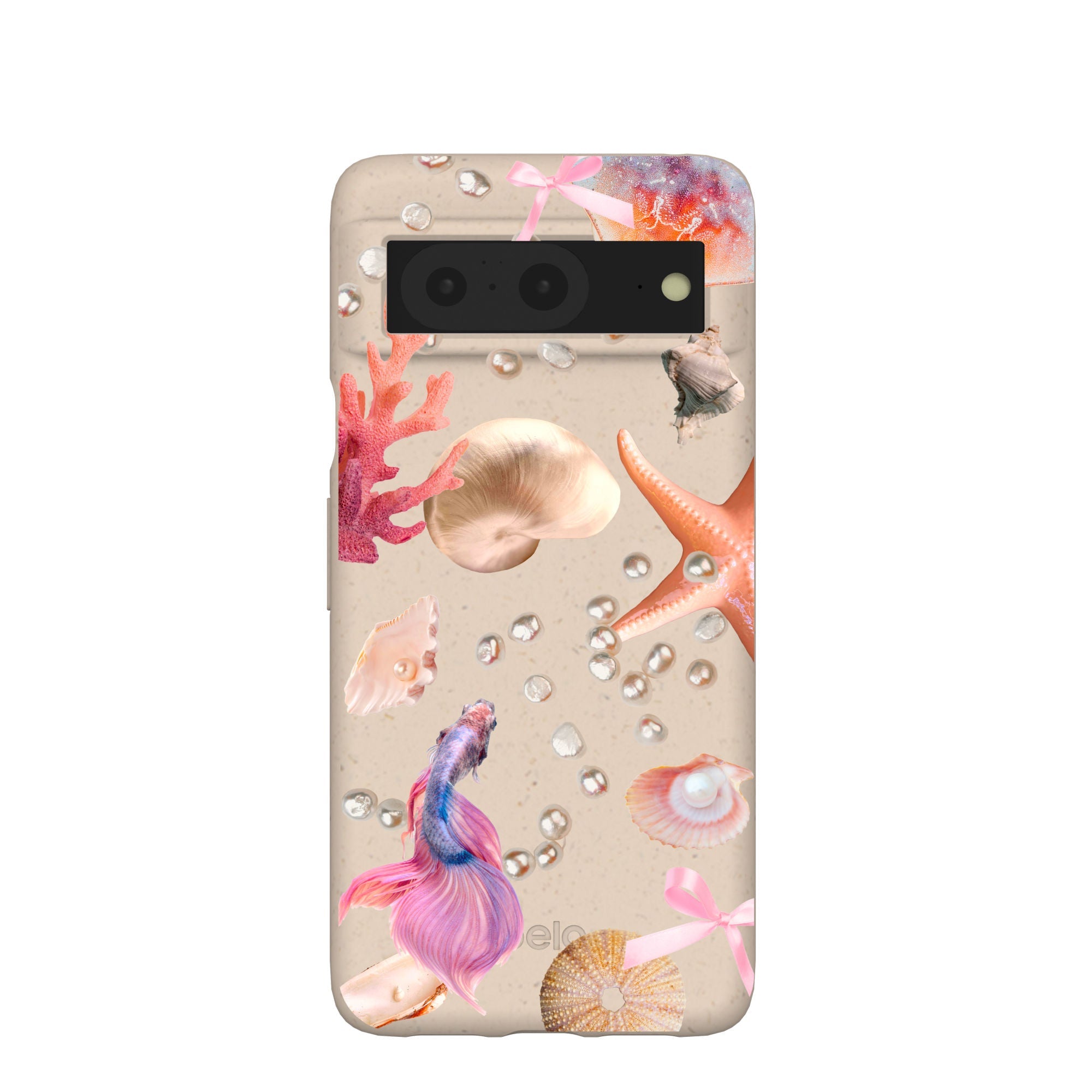Seashell Aqua Dreams Google Pixel 8 Case Refurbished - Pela Case refurbished available on Cerqular