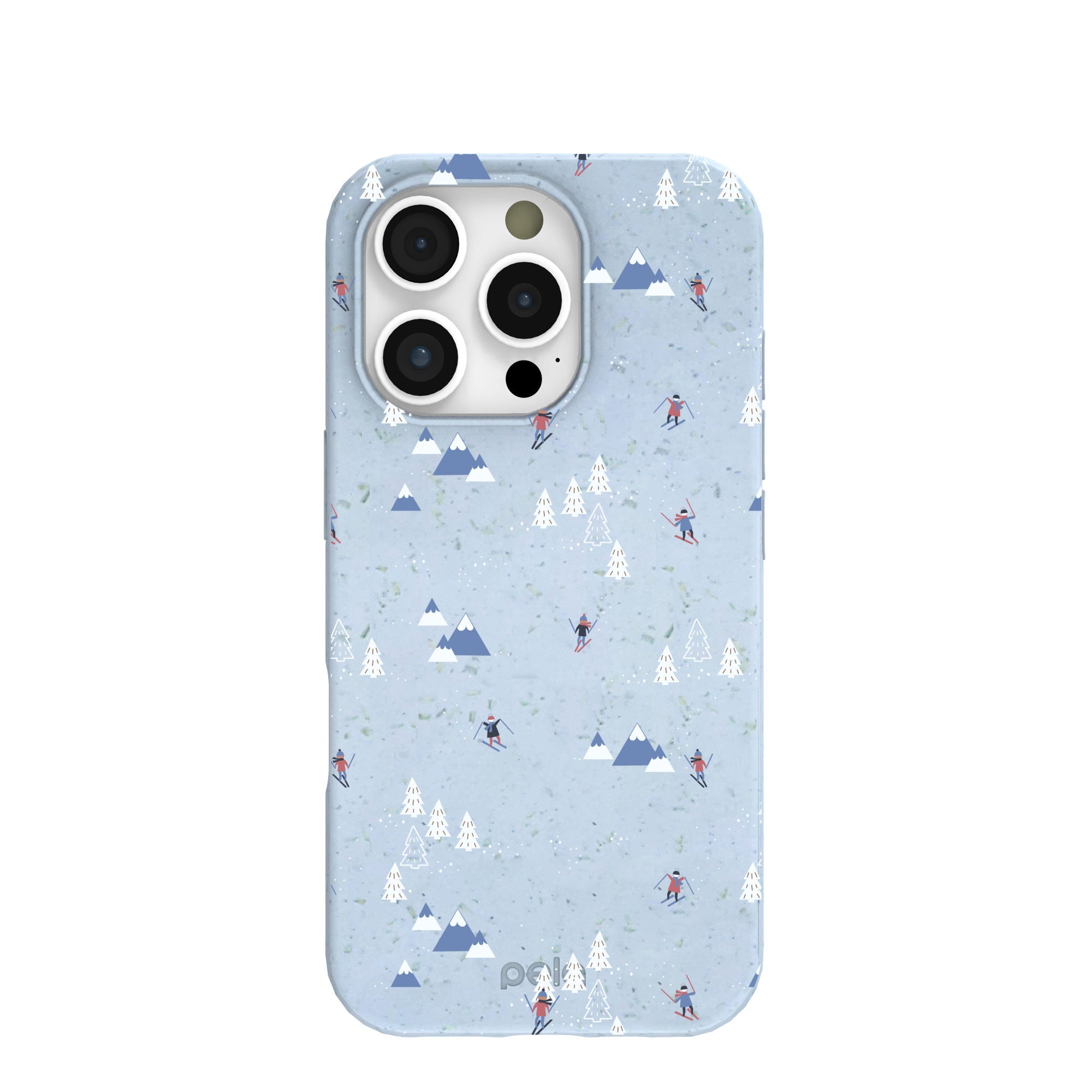 Powder Blue Ski Pass iPhone 16 Pro Case Refurbished - Pela Case refurbished available on Cerqular