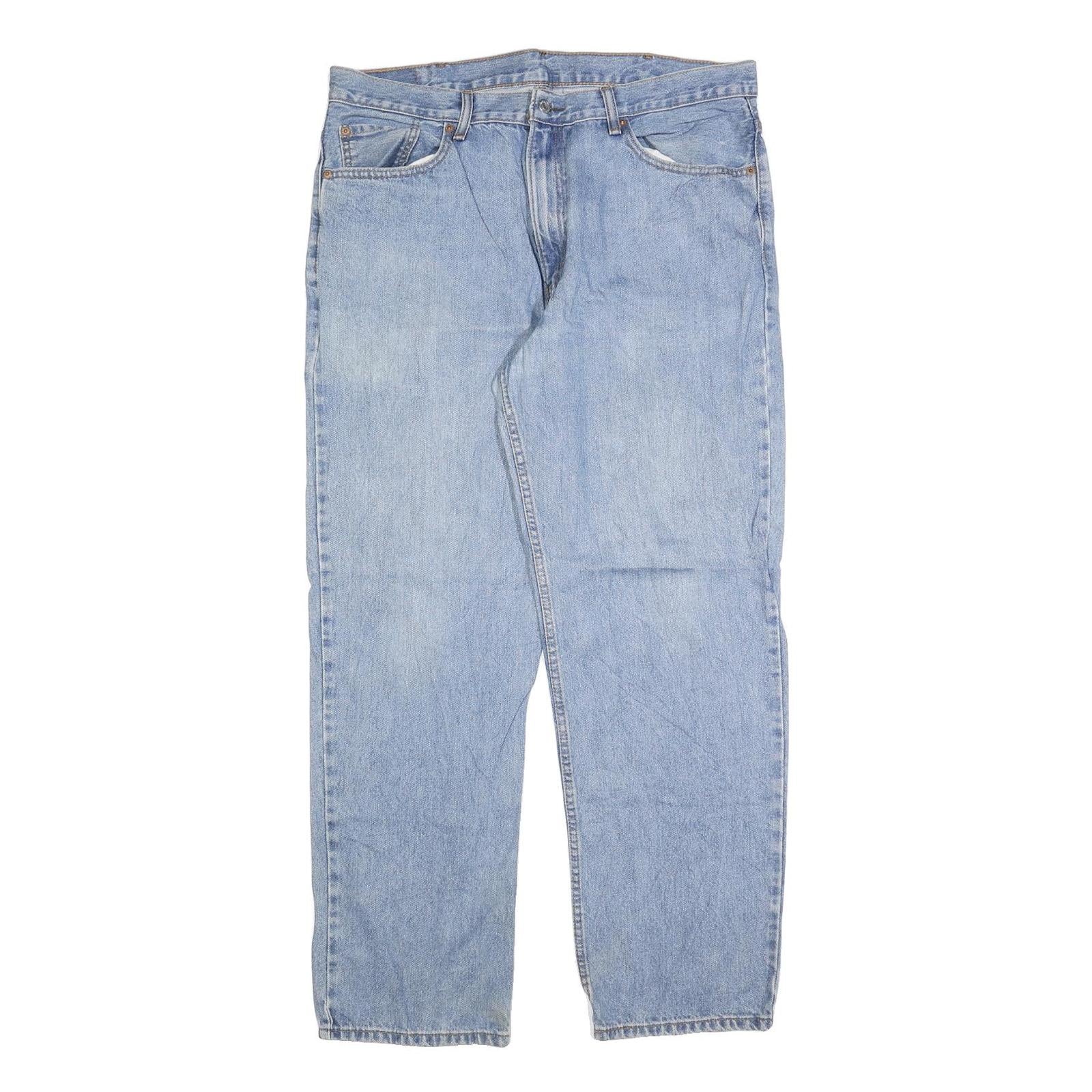 LEVI'S 550 Straight Mens Jeans Blue Relaxed Straight Denim Light W38 L32 Classic Refurbished - N/A refurbished available on Cerqular