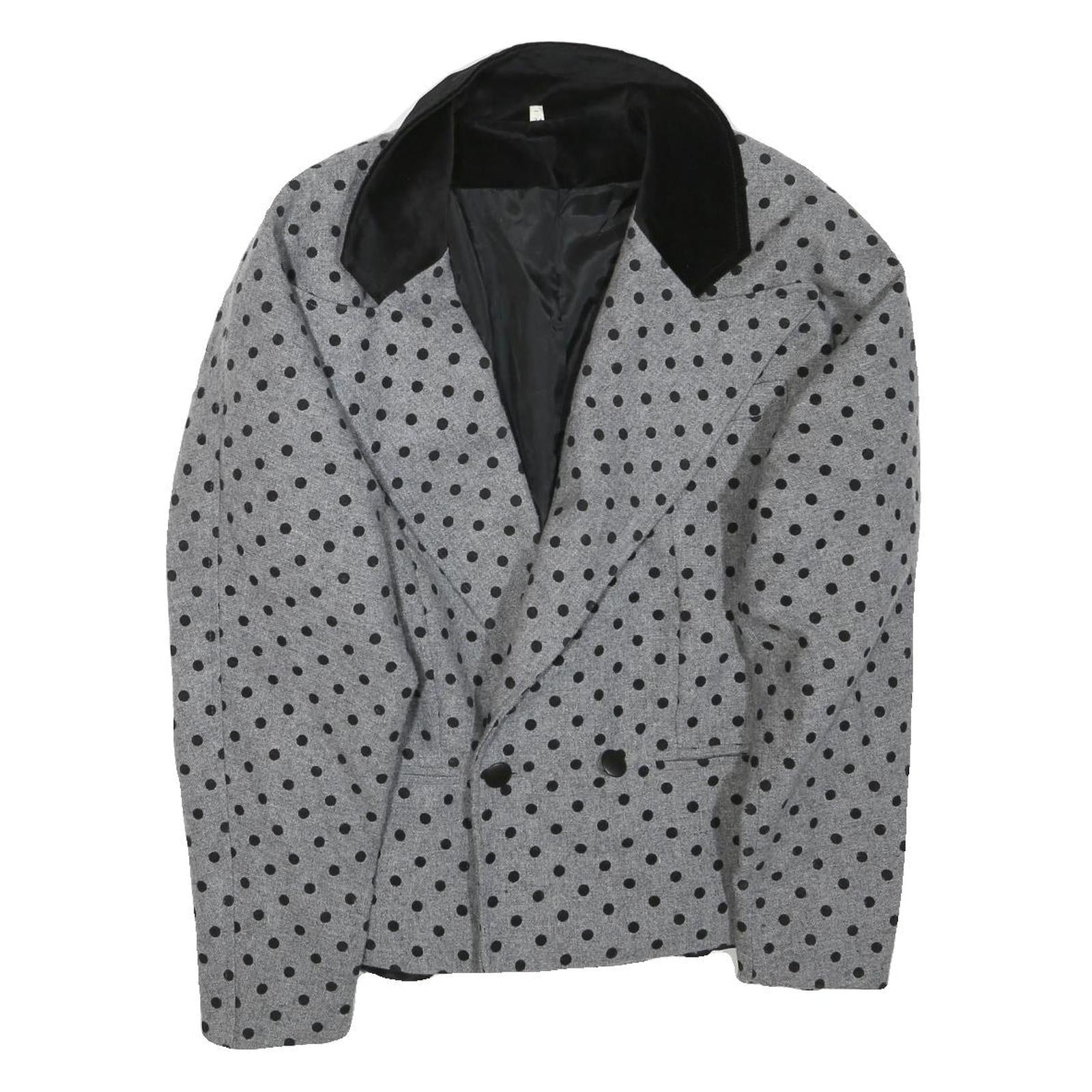 Buy Womens Grey & Black Wool Polka Dot Button Jacket XL Tailored Wool Blend Classic Refurbished - $48.09 Womens Grey & Black Wool Polka Dot Button Jacket XL Tailored Wool Blend Classic Refurbished - N/A refurbished available on Cerqular
