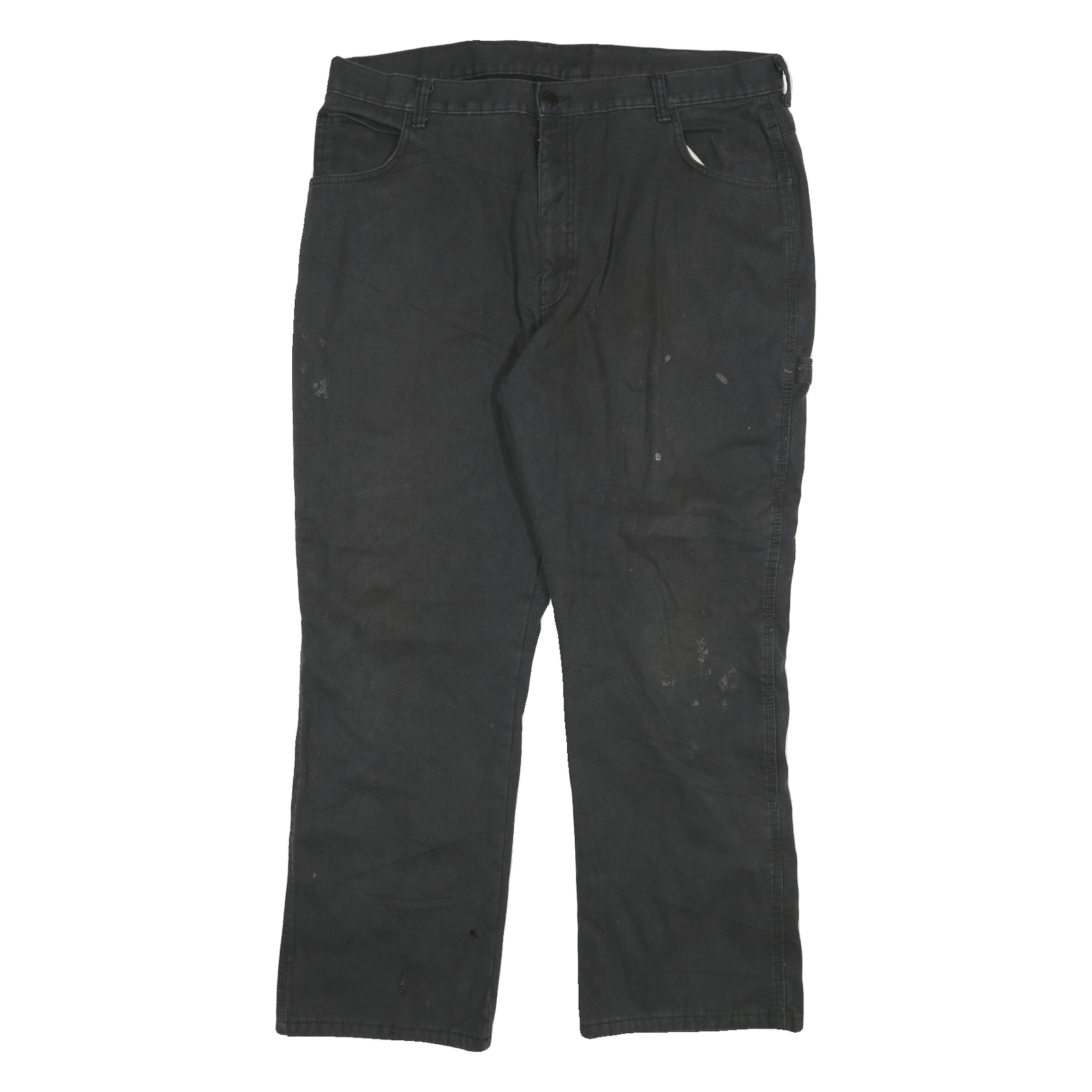 DICKIES Mens Relaxed Black Cotton Blend Jeans W36 L29 Workwear Zip Closure Refurbished - N/A refurbished available on Cerqular