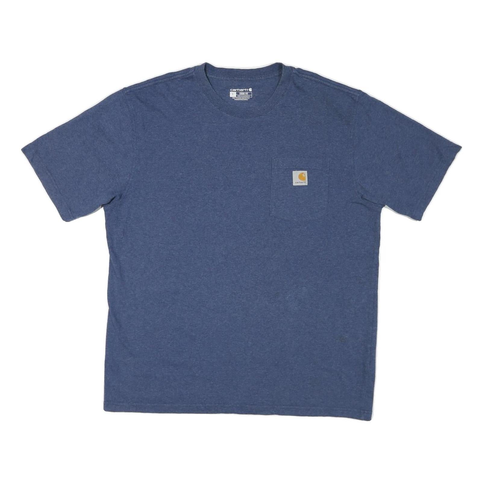 CARHARTT Mens Blue Pocket T-Shirt L Short Sleeve Crew Neck Casual Workwear Refurbished - N/A refurbished available on Cerqular