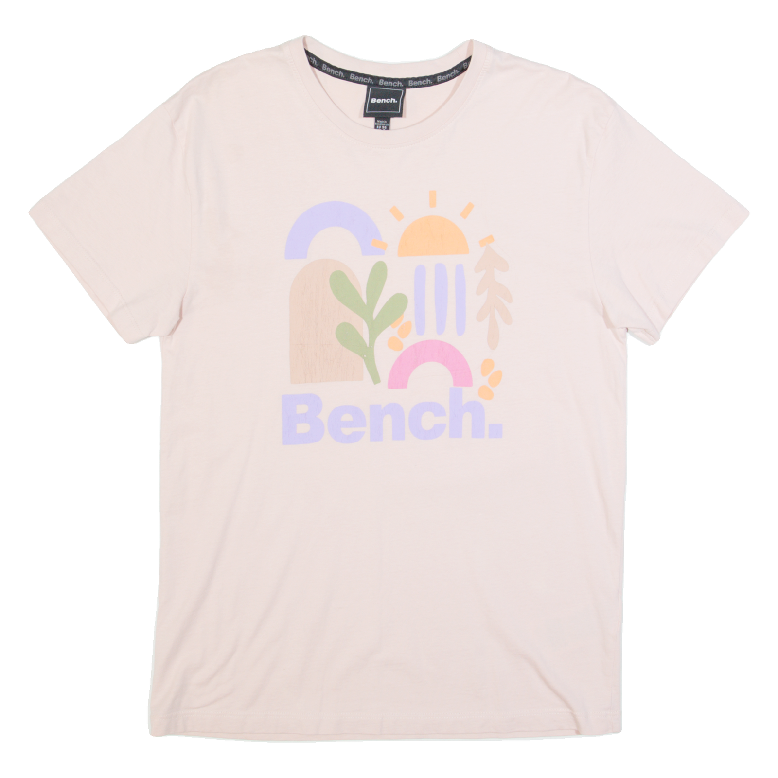 BENCH Womens T-Shirt Pink XS Refurbished - N/A refurbished available on Cerqular