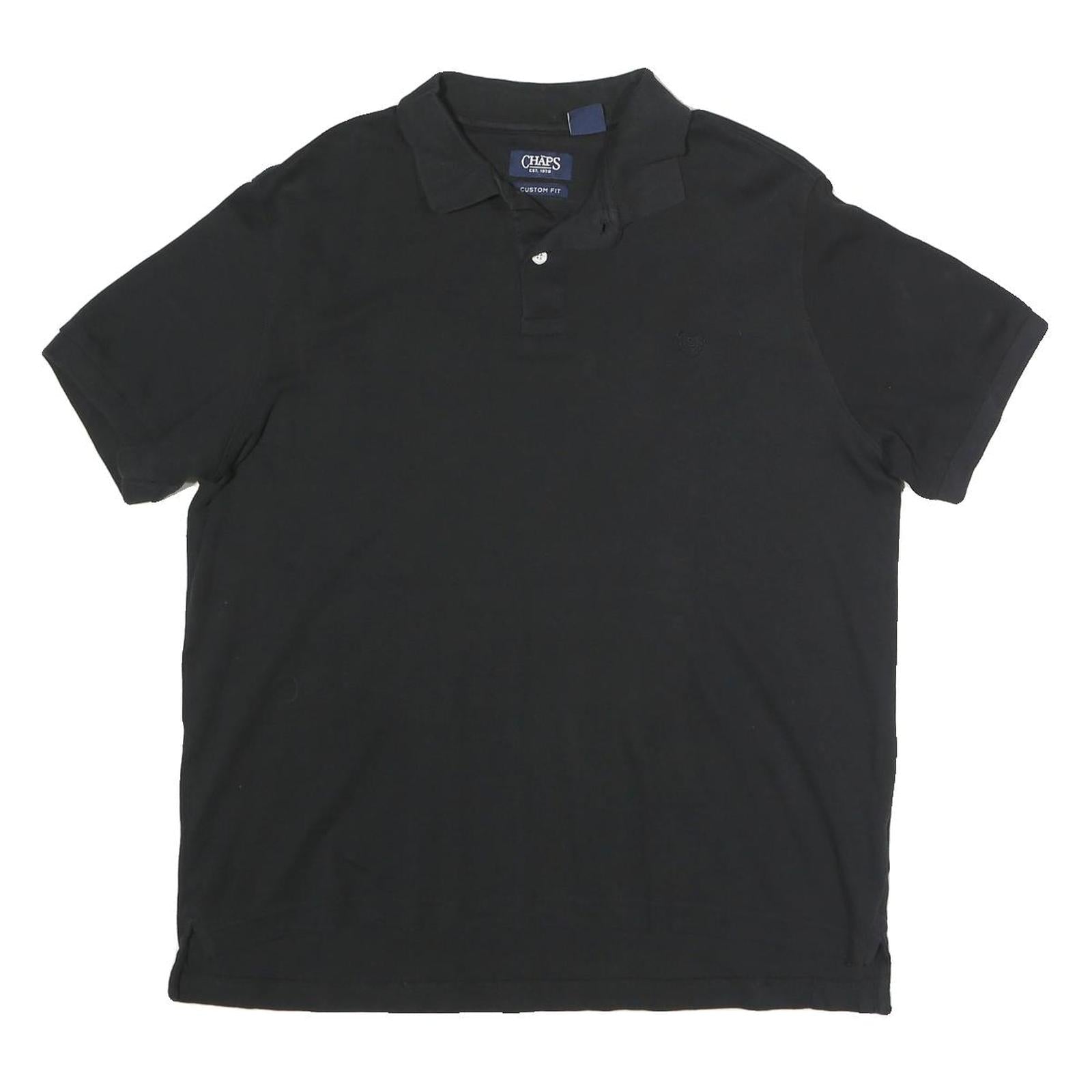 Buy CHAPS Mens Black Short Sleeve Plain XL Cotton Blend Polo Shirt Casual Refurbished - $24.69 CHAPS Mens Black Short Sleeve Plain XL Cotton Blend Polo Shirt Casual Refurbished - N/A refurbished available on Cerqular