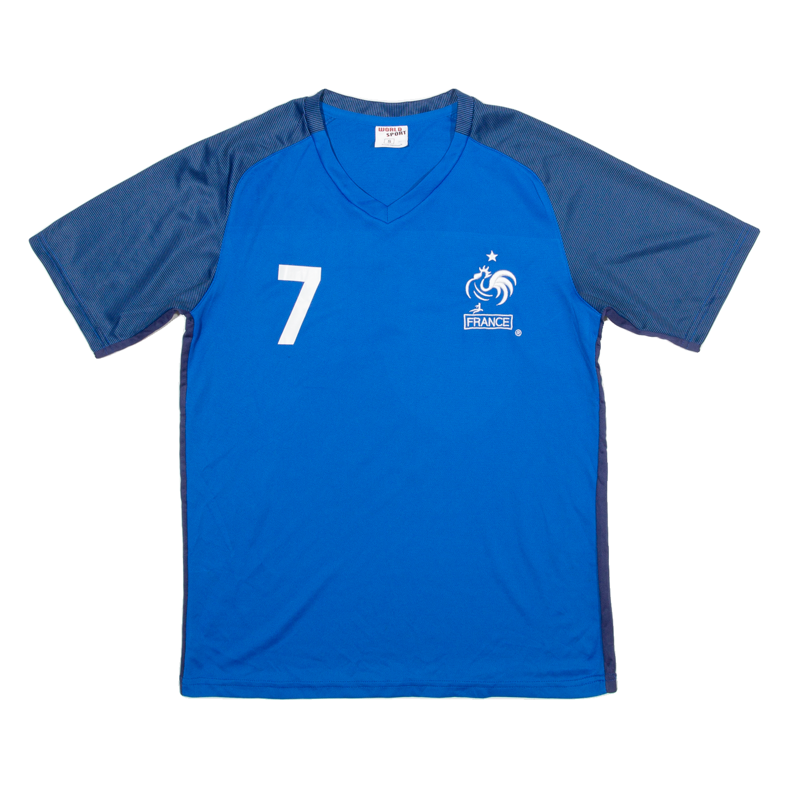 WORLD SPORT France Mens T-Shirt Blue L Refurbished - N/A refurbished available on Cerqular