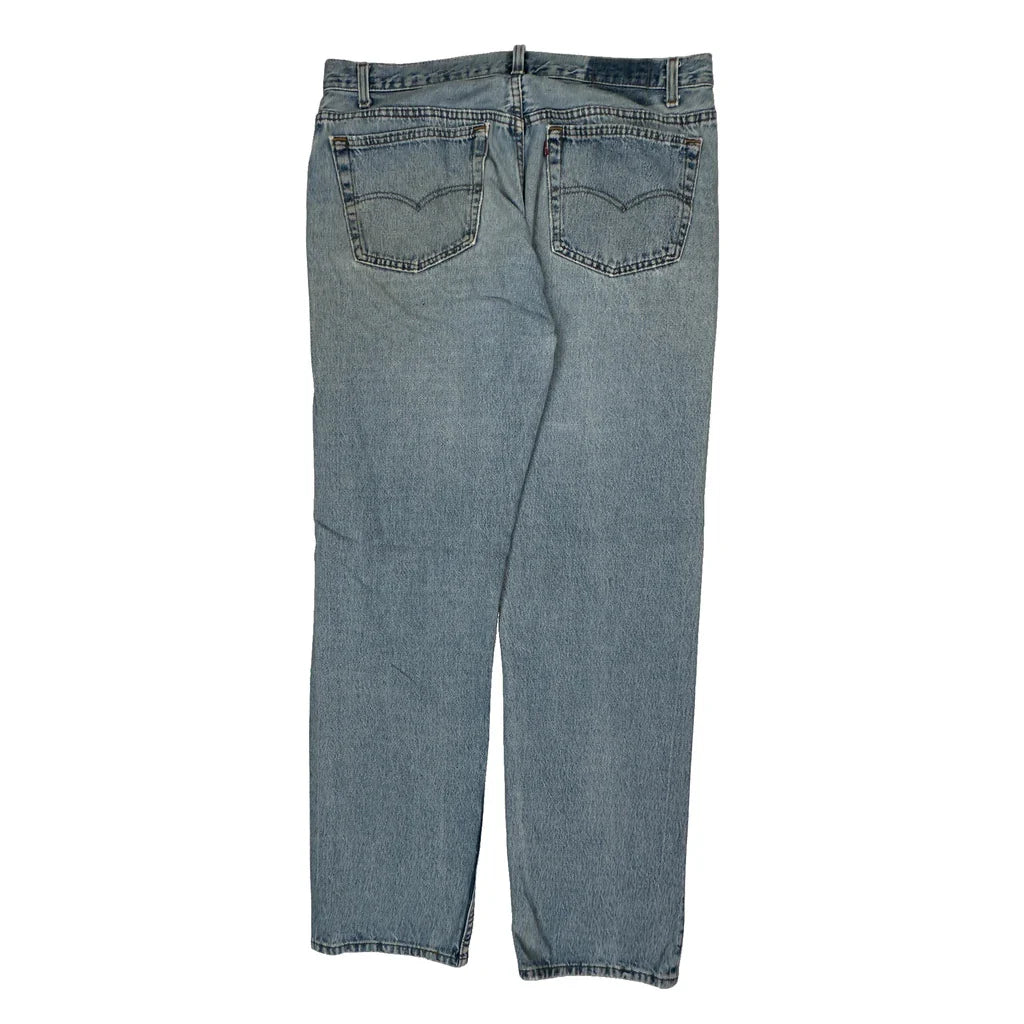 501 Levis Jeans - 36W 30L Light Wash Denim Refurbished - Thrifted (note: this is a term often used to describe second- refurbished available on Cerqular