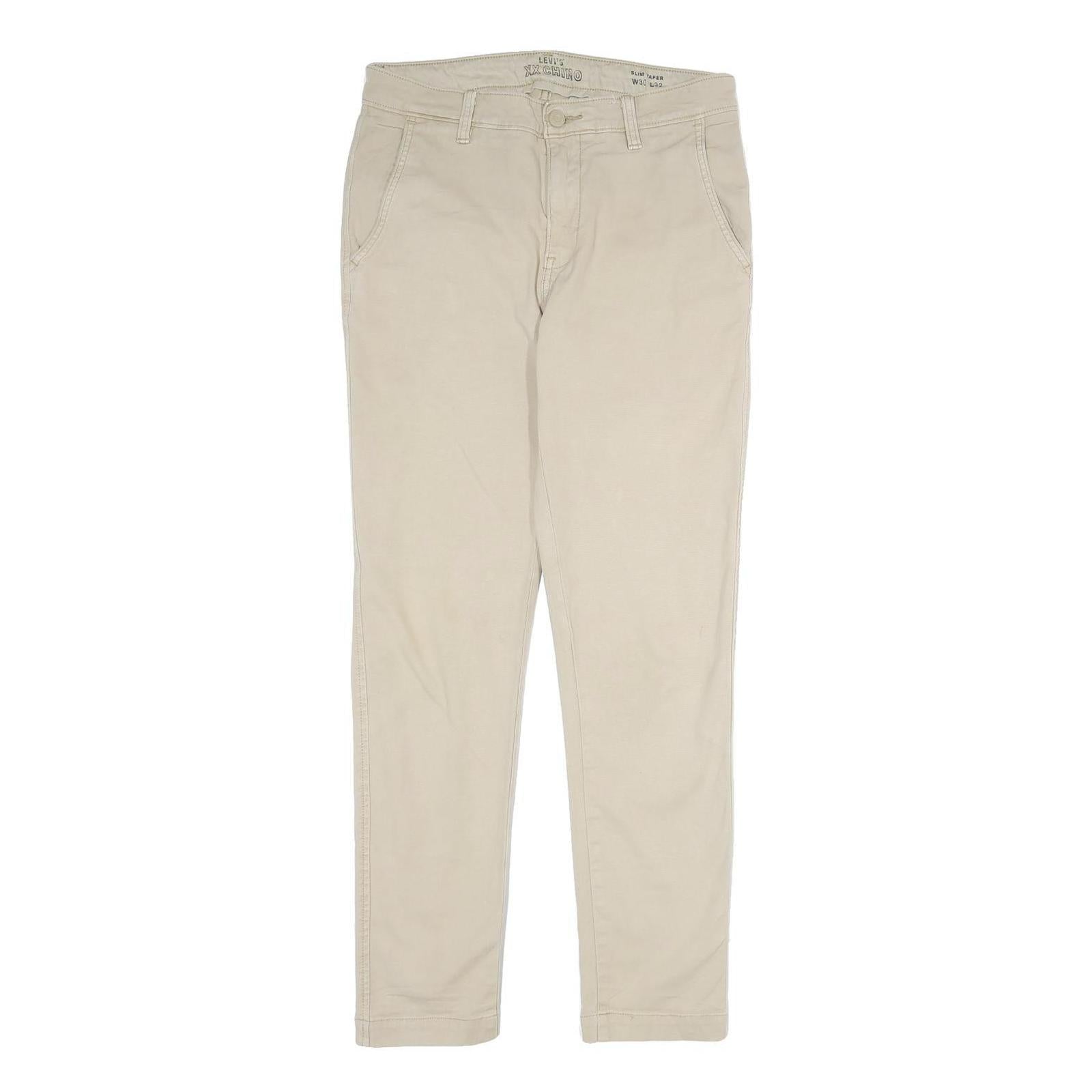 Buy LEVI'S Mens Cotton Beige Slim Slim Tapered Trousers W30 L32 Casual Wear Refurbished - $41.59 LEVI'S Mens Cotton Beige Slim Slim Tapered Trousers W30 L32 Casual Wear Refurbished - N/A refurbished available on Cerqular