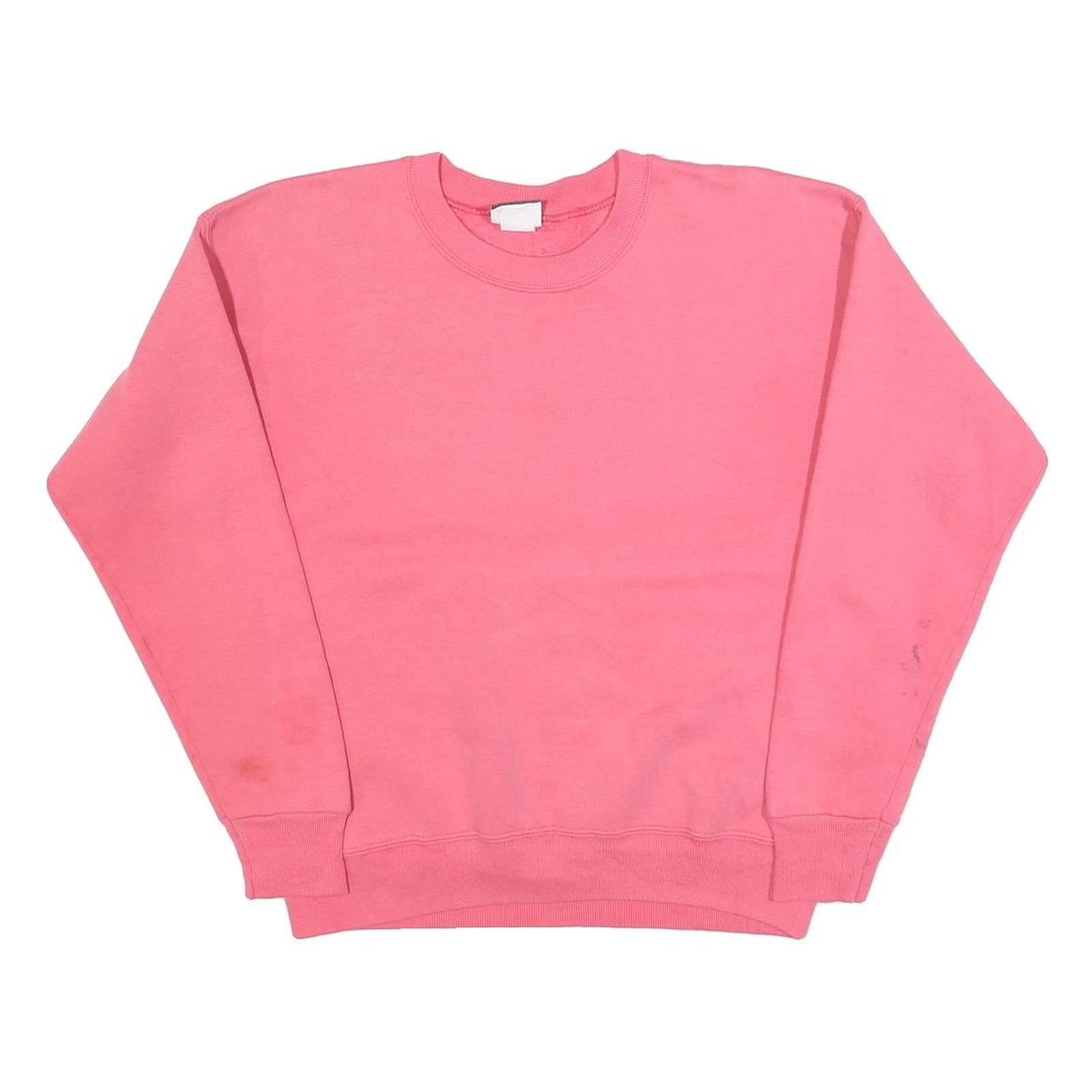 LEE Womens Pink Crew Neck Sweatshirt M Casual Cotton Blend Pullover Refurbished - N/A refurbished available on Cerqular