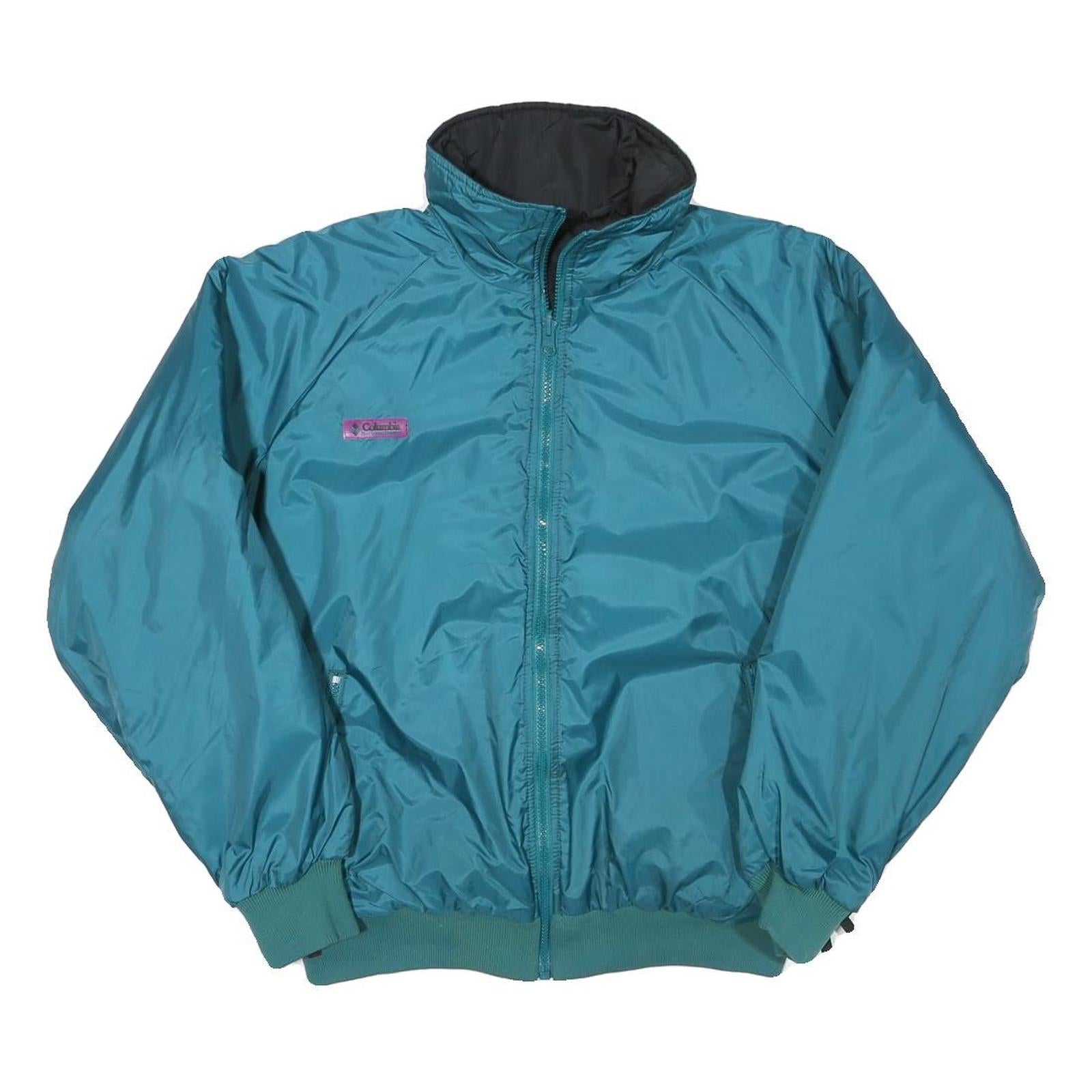 COLUMBIA Womens Blue Jacket S Polyester Blend Plain Zip Outdoor Casual Refurbished - N/A refurbished available on Cerqular