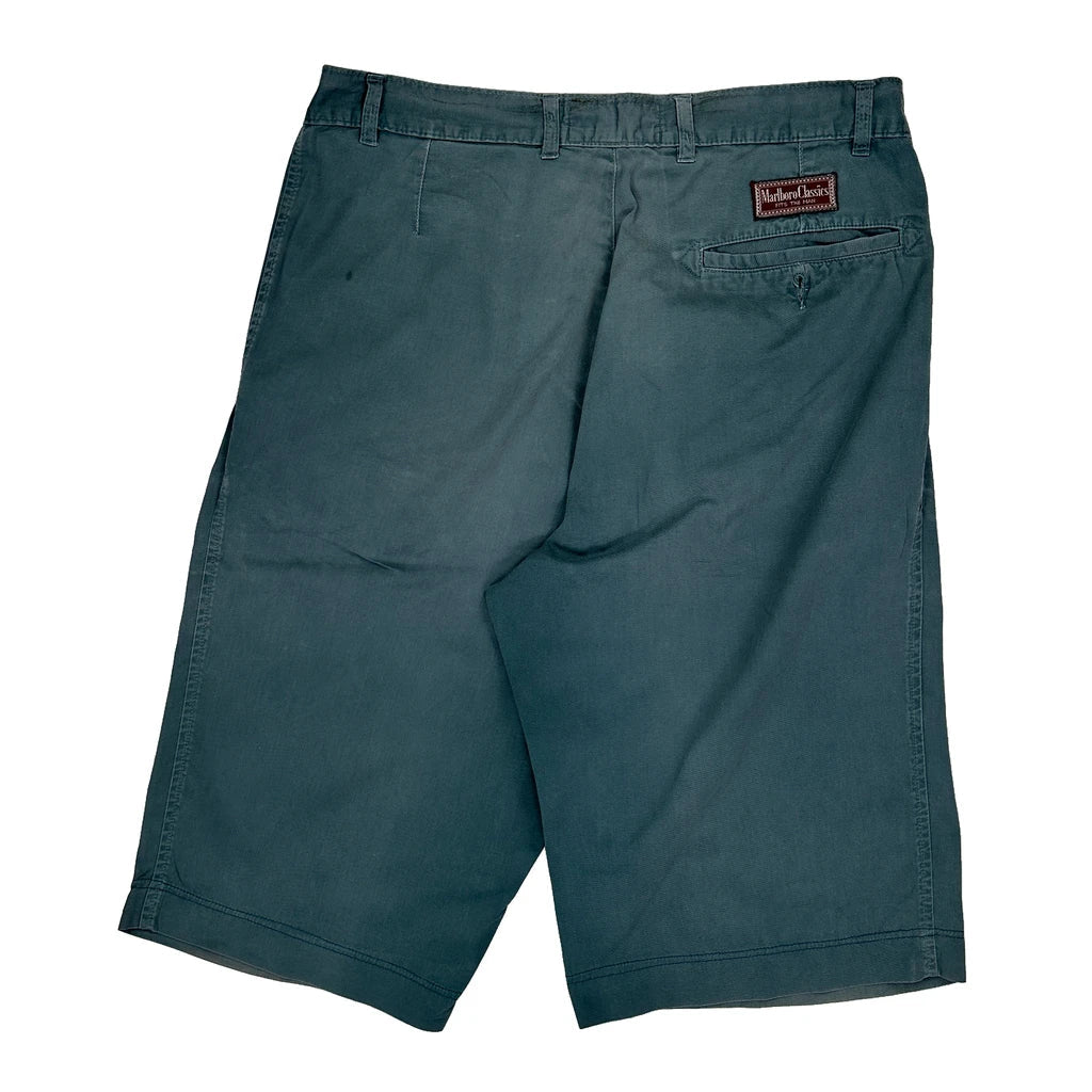 Buy Marlboro Classics Chino Shorts - 30W 9L Green Cotton Refurbished - $50.91 Marlboro Classics Chino Shorts - 30W 9L Green Cotton Refurbished - Thrifted (note: this is a term often used to describe second- refurbished available on Cerqular
