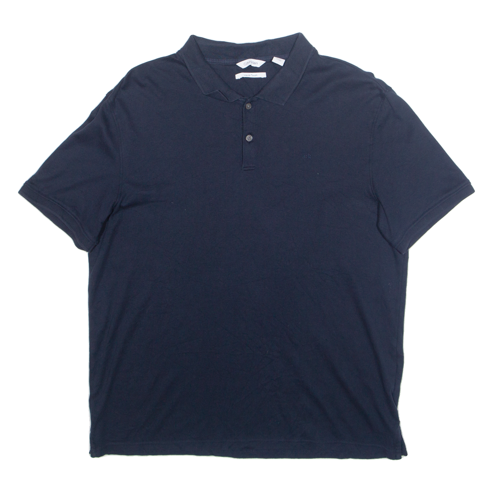 CALVIN KLEIN Mens Polo Shirt Blue L Refurbished - N/A refurbished available on Cerqular