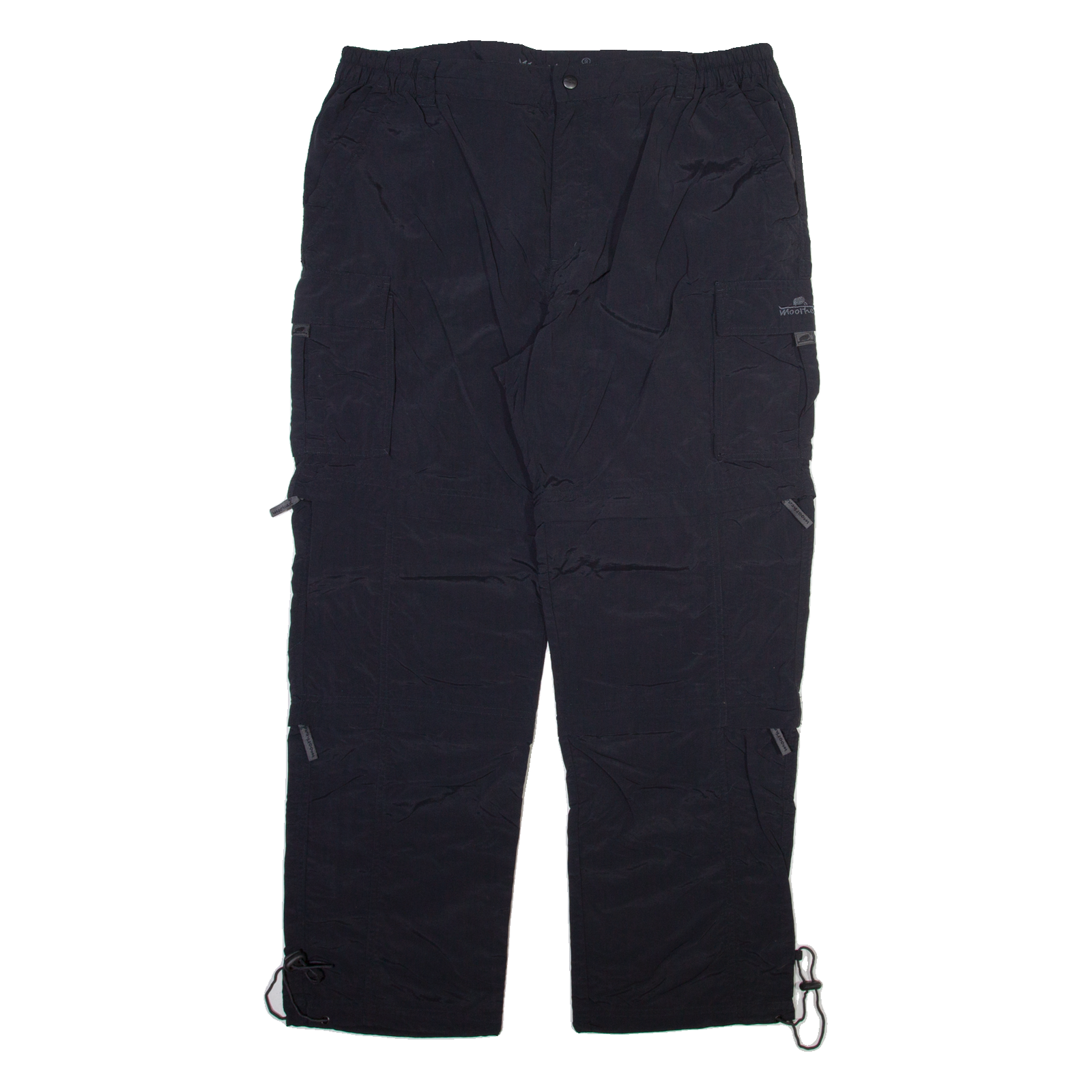 MOORHEAD Detachable Legs Mens Trousers Black Relaxed Straight Nylon W36 L29 Refurbished - N/A refurbished available on Cerqular