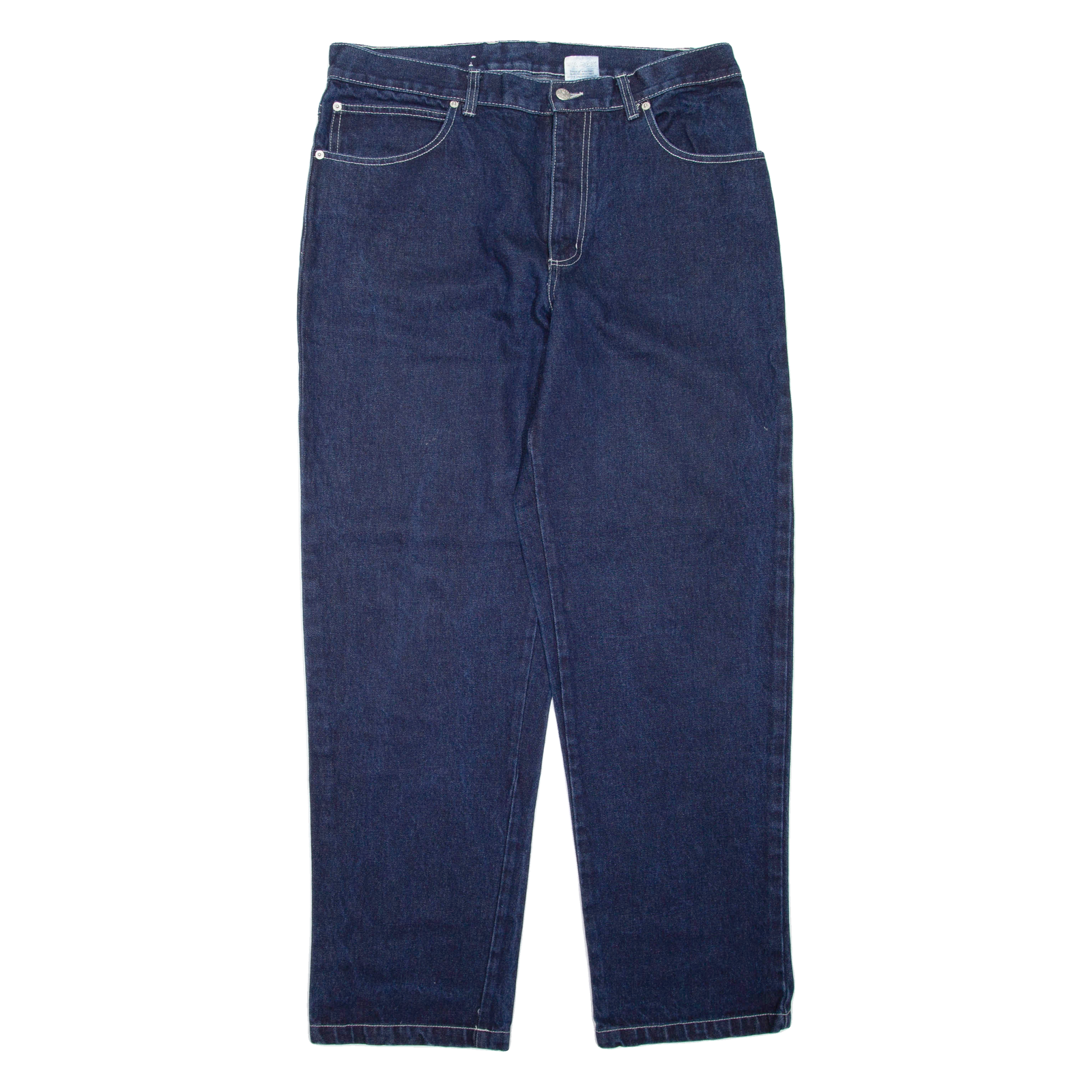 TRACK Mens Jeans Blue Regular Straight W36 L32 Refurbished - N/A refurbished available on Cerqular