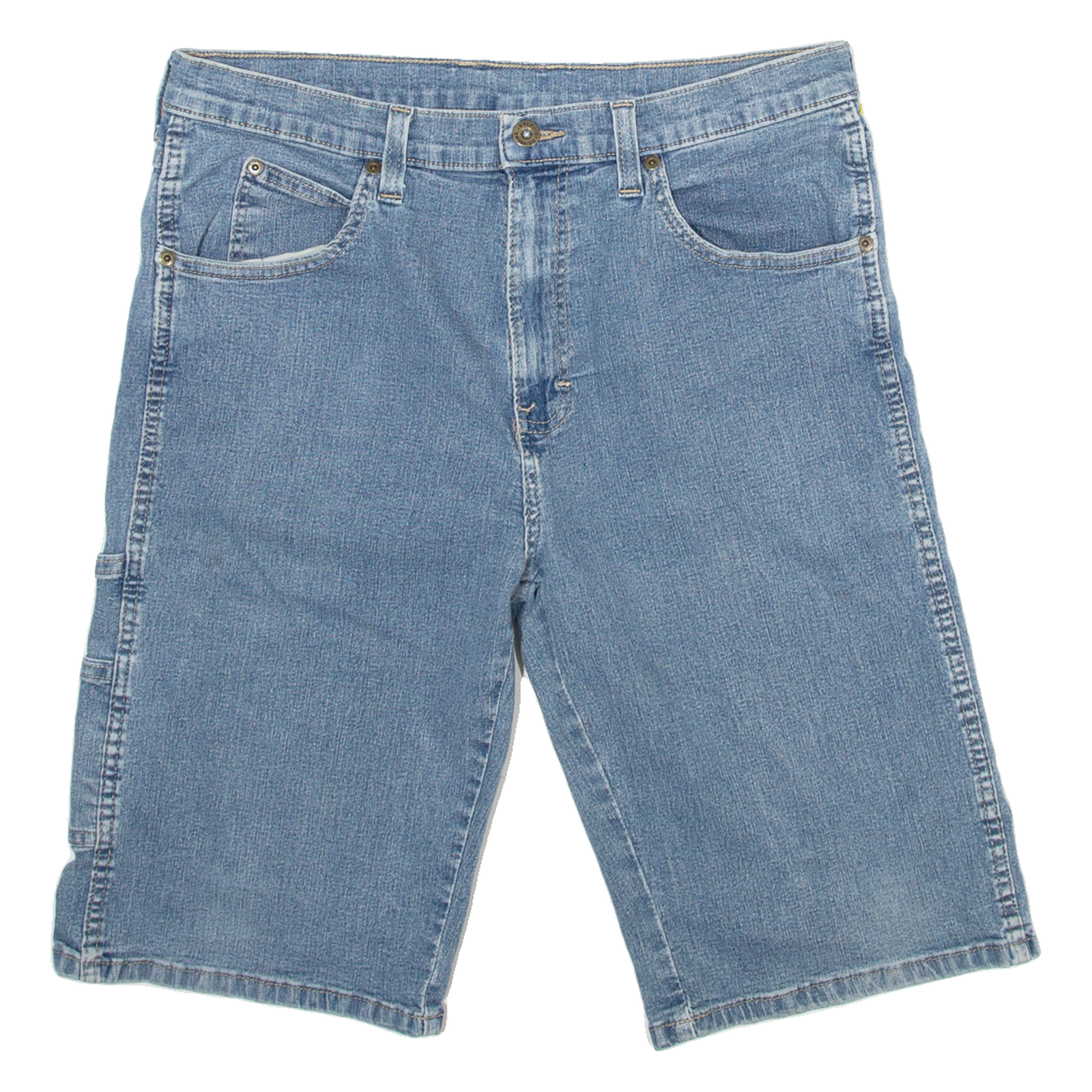 DICKIES Womens Cargo Shorts Blue L W34 Refurbished - N/A refurbished available on Cerqular