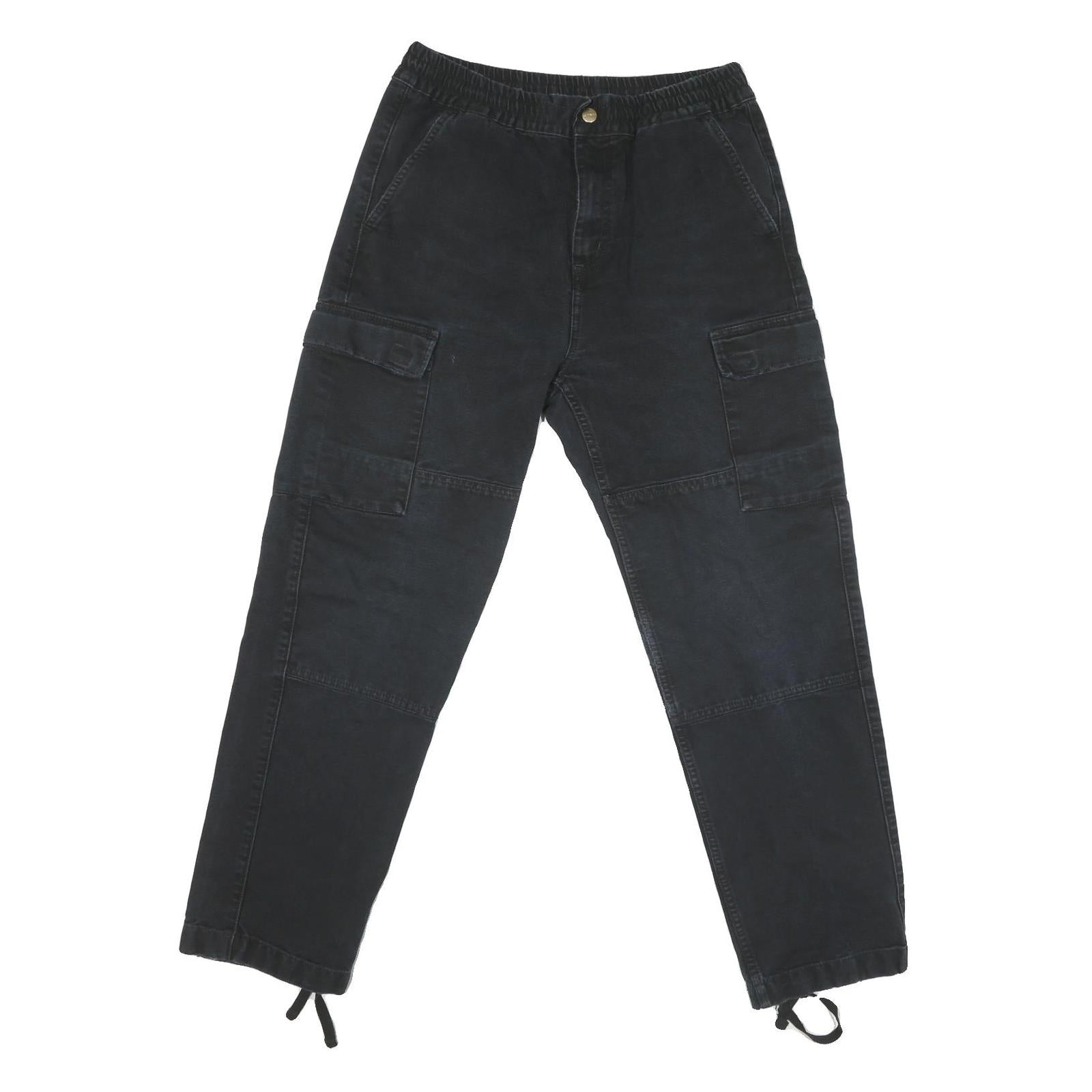 CARHARTT Mens Regular Fit Black Cargo Trousers W32 L29 Cotton Blend Zip Refurbished - N/A refurbished available on Cerqular