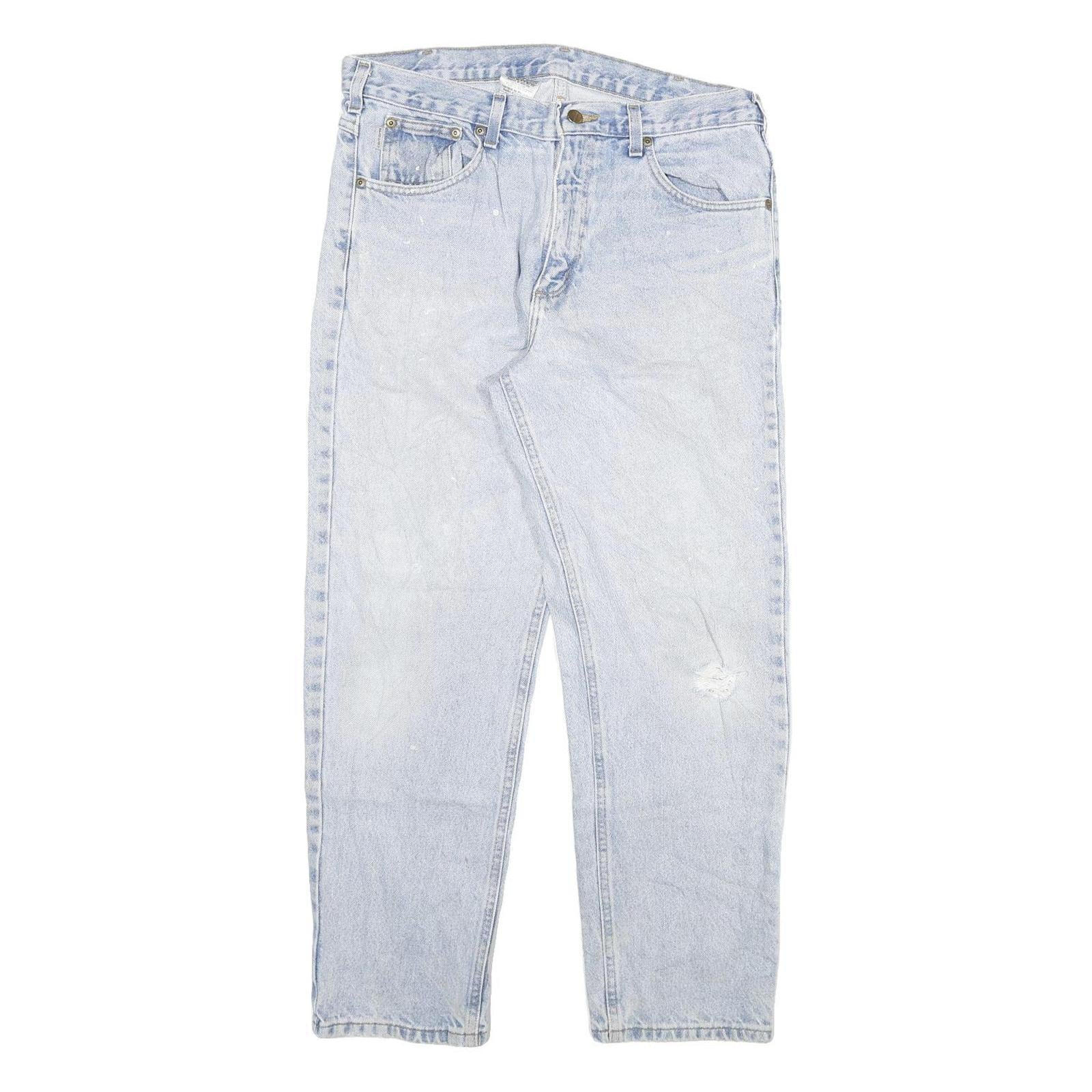 CARHARTT Mens Jeans Blue Relaxed Straight Denim Light W34 L30 Classic Workwear Refurbished - N/A refurbished available on Cerqular
