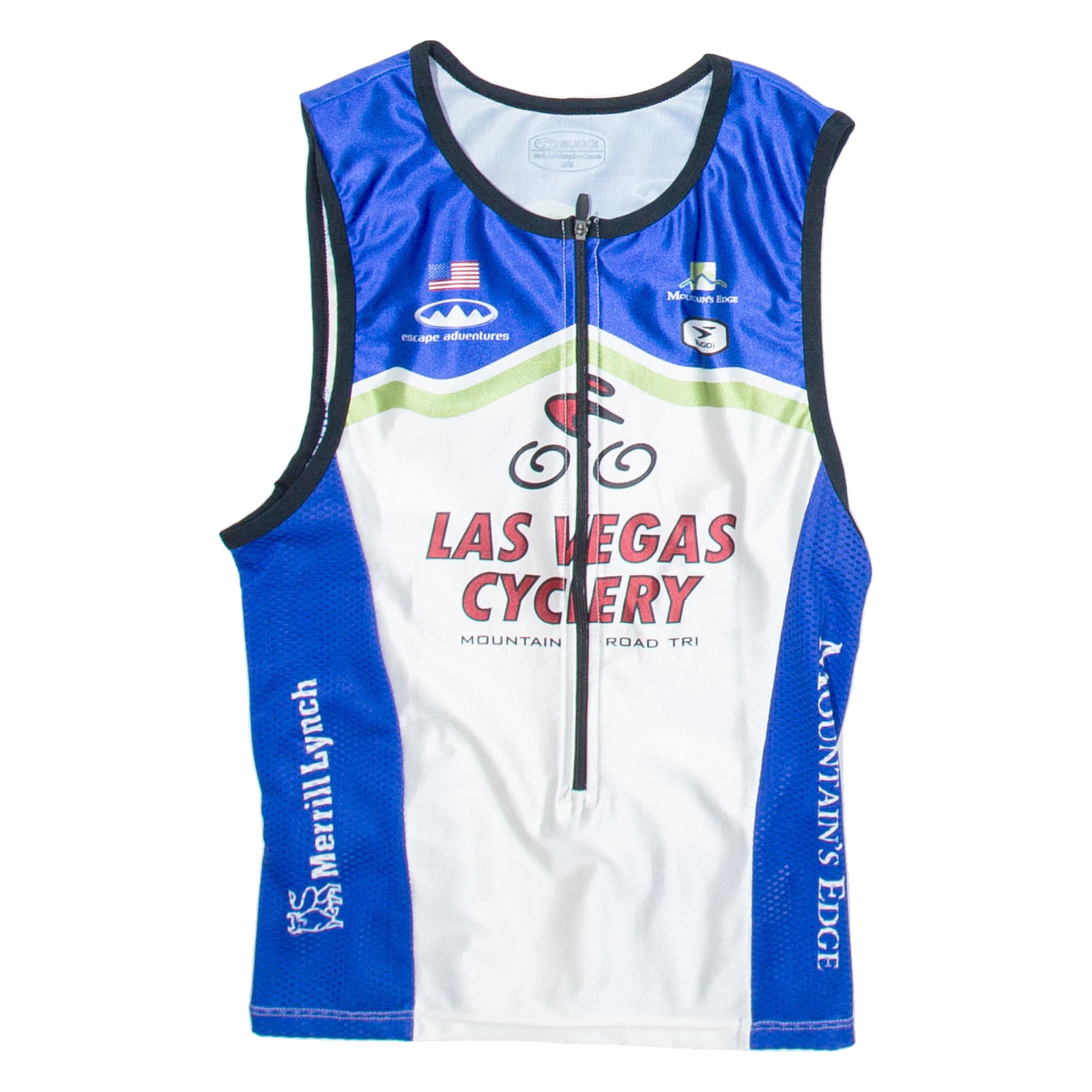 SUGOI Cycling Mens Jersey Blue Sleeveless 1/2 Zip M Refurbished - N/A refurbished available on Cerqular