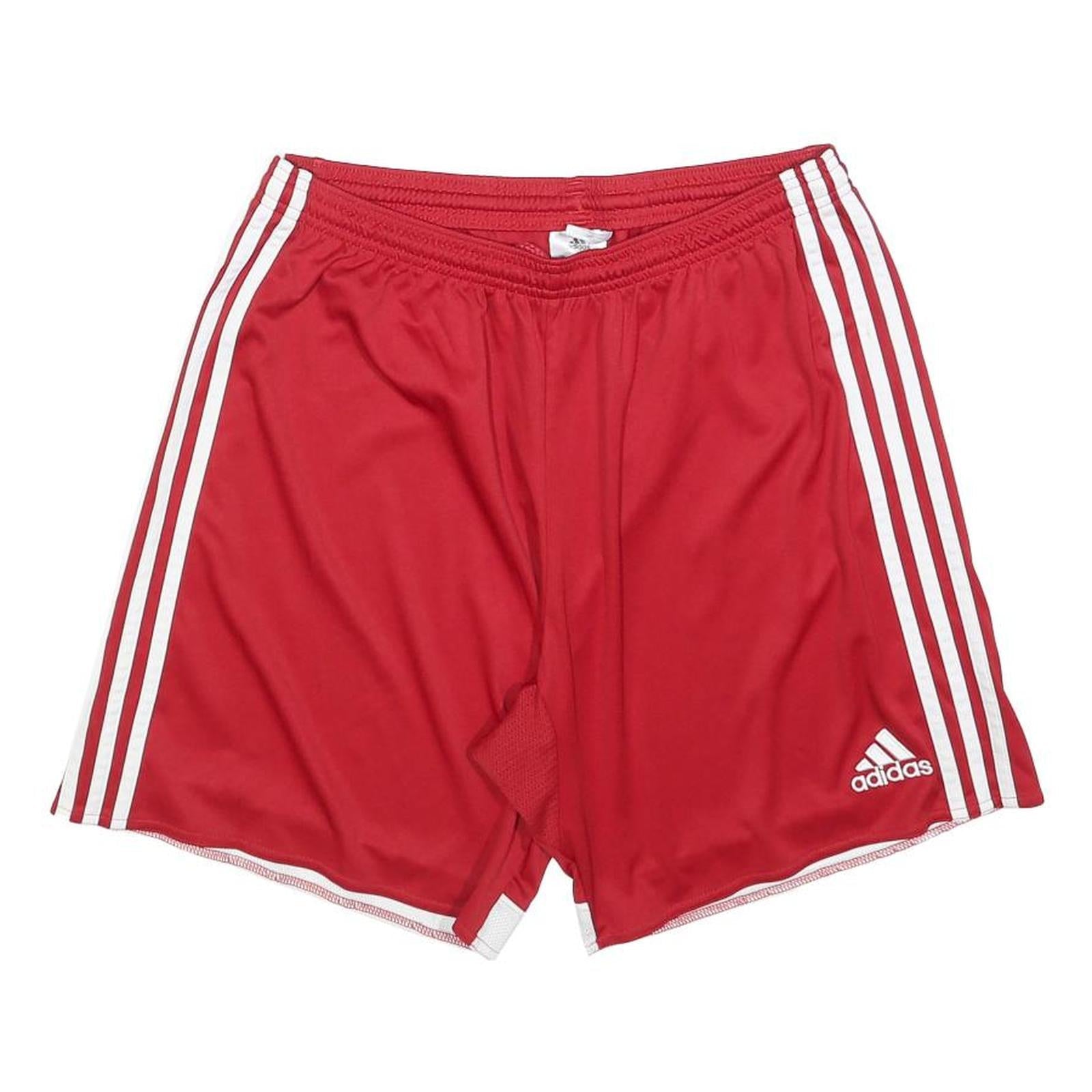 ADIDAS Mens Red Sports Casual Shorts L W32 Athletic Three Stripe Design Refurbished - N/A refurbished available on Cerqular