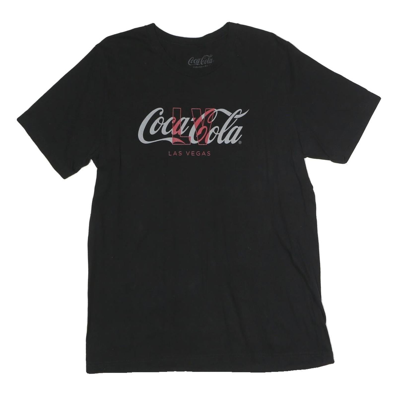 COCACOLA Mens Black & Red Logo Graphic T-Shirt L Short Sleeve Crew Neck Casual Refurbished - N/A refurbished available on Cerqular