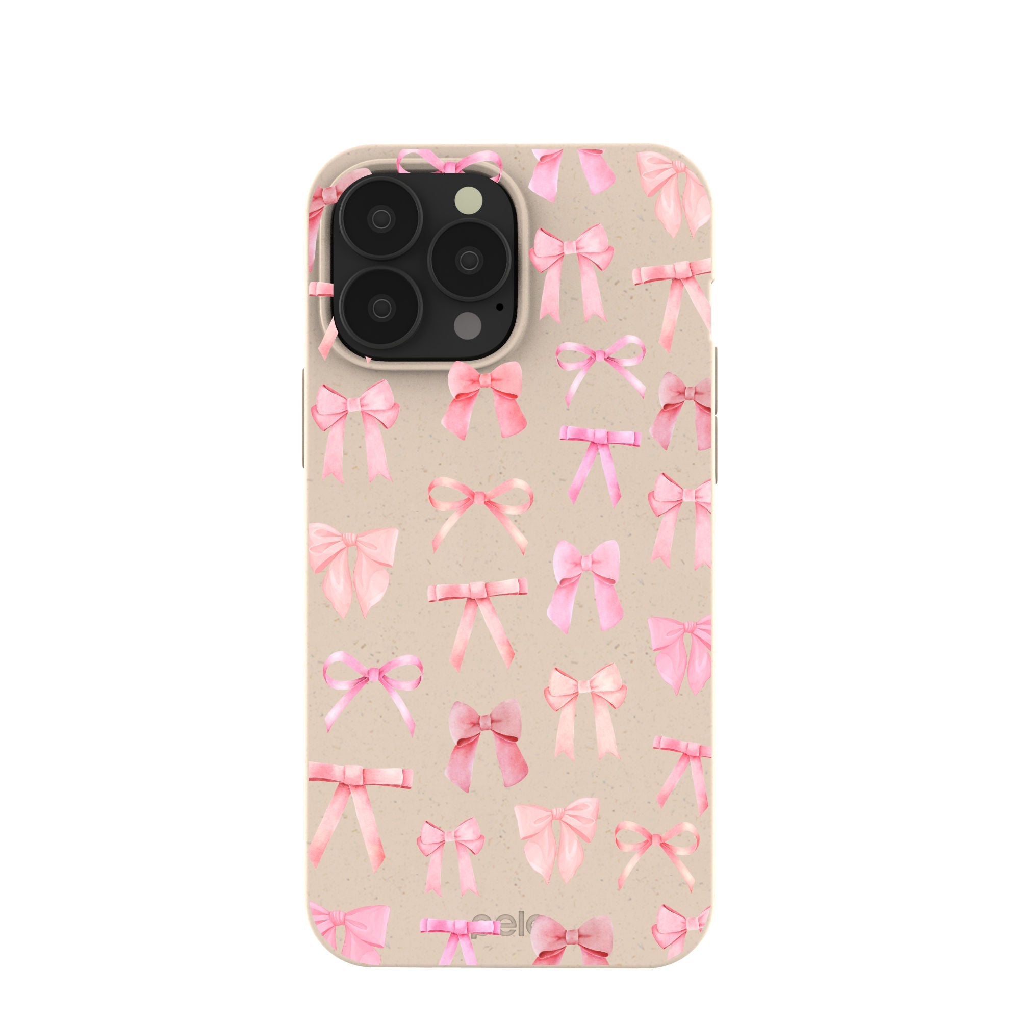 Seashell Rosy Bows iPhone 13 Pro Max Case Refurbished - Pela Case refurbished available on Cerqular