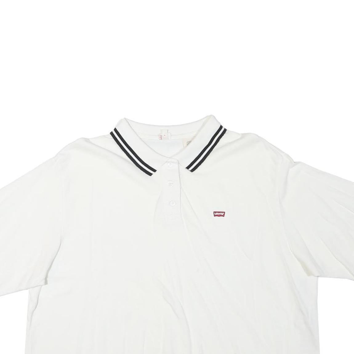Buy LEVI'S Womens White Cropped Polo Shirt L Cotton Blend Short Sleeve Striped Refurbished - $23.39 LEVI'S Womens White Cropped Polo Shirt L Cotton Blend Short Sleeve Striped Refurbished - N/A refurbished available on Cerqular