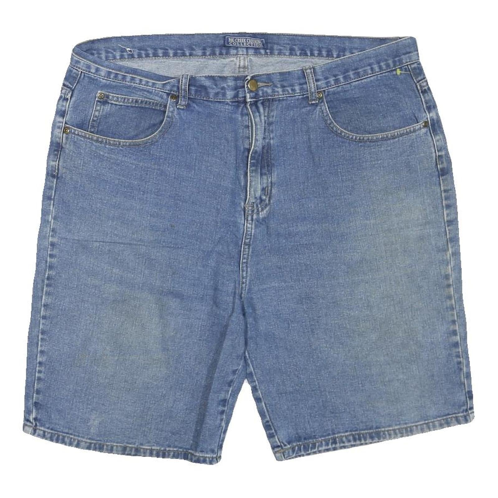 BIG CREEK CLOTHING Mens Denim Blue Casual Shorts XL W38 Cotton Blend Comfortable Refurbished - N/A refurbished available on Cerqular