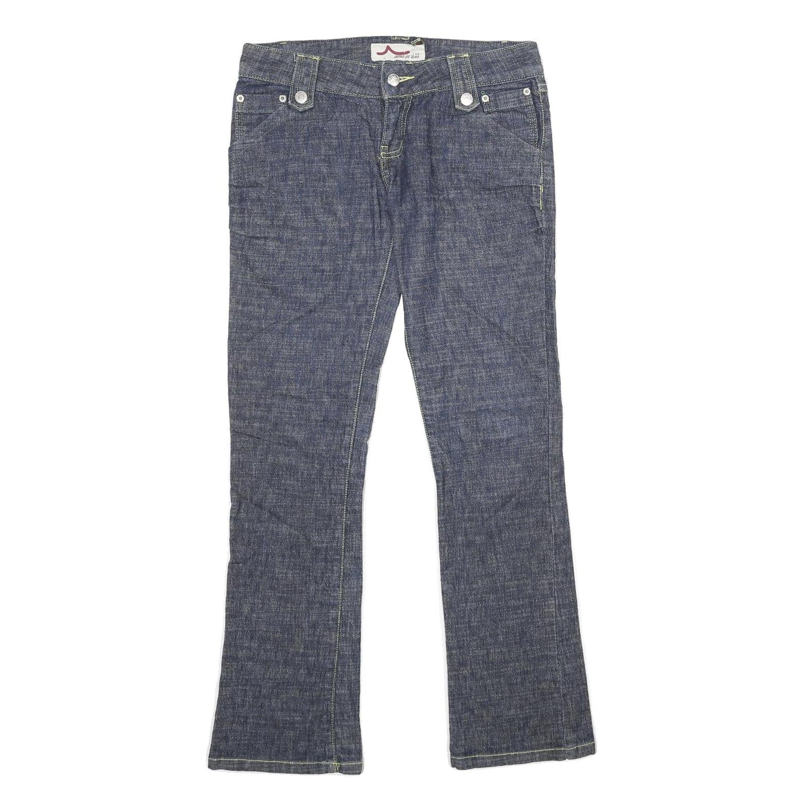LONG GE BAO Womens Jeans Blue Regular Bootcut Denim Medium W32 L32 Fashion Refurbished - N/A refurbished available on Cerqular