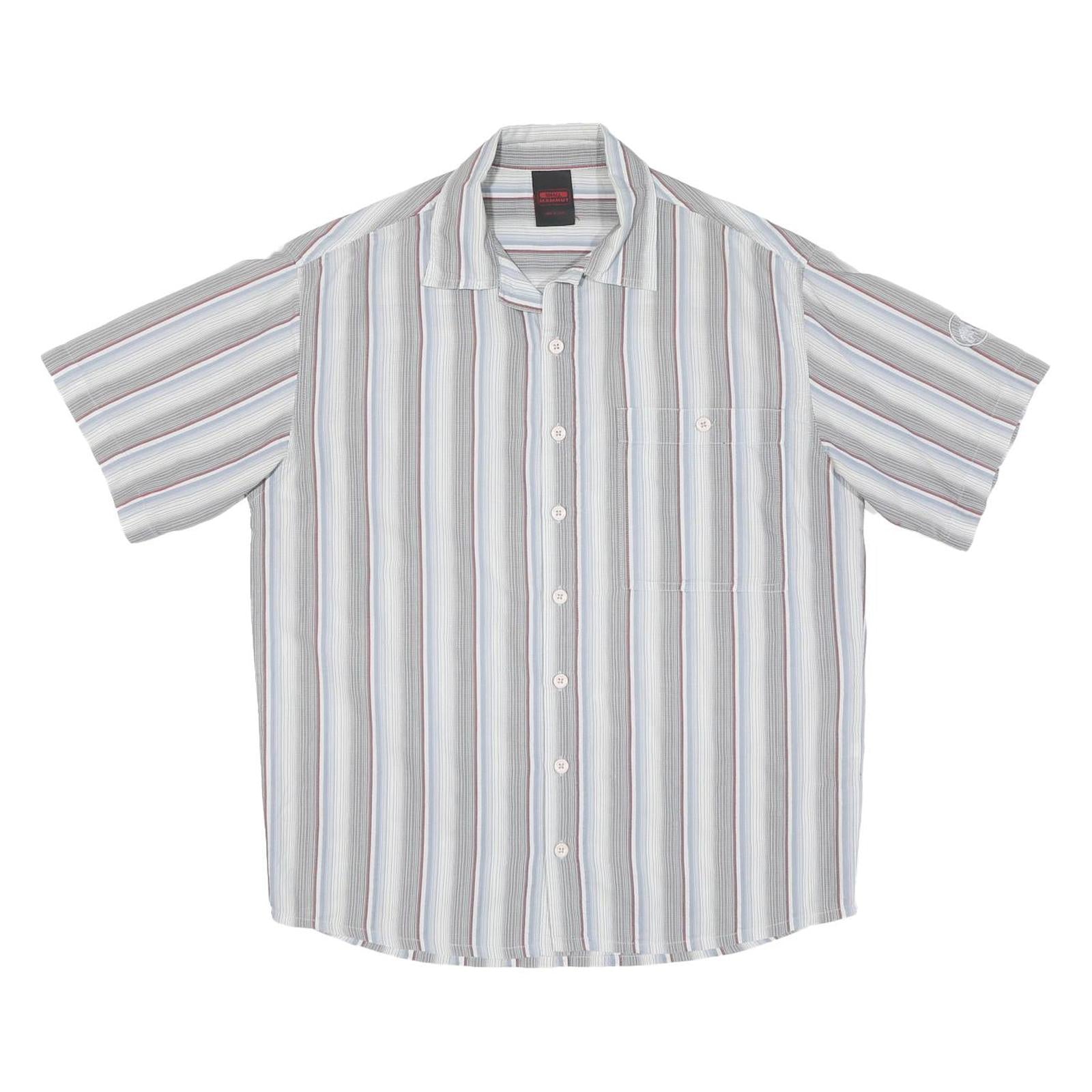 MAMMUT Mens White & Grey Striped Casual Shirt S Short Sleeve Cotton Blend Refurbished - N/A refurbished available on Cerqular