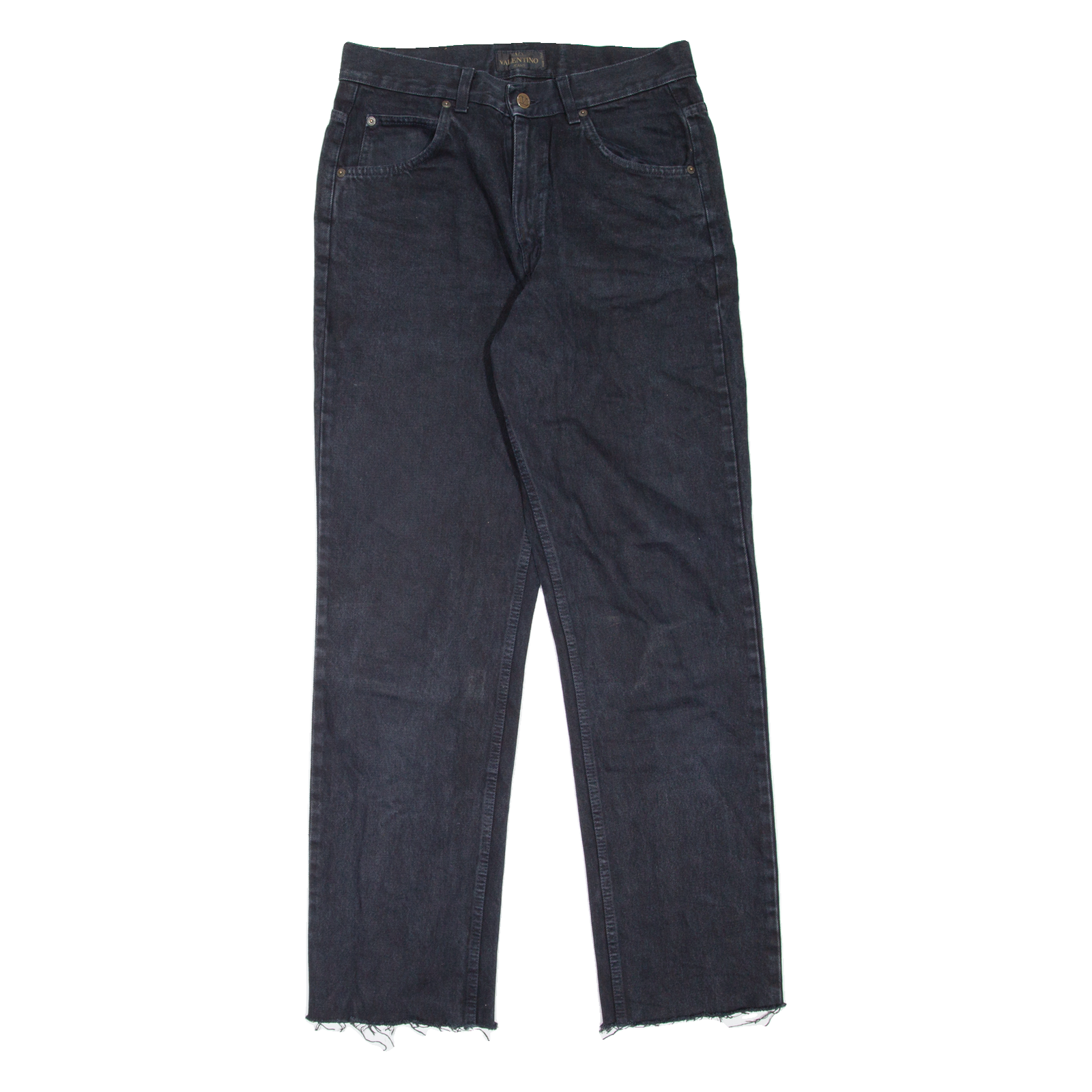 VALENTINO Mens Jeans Black Regular Straight W30 L32 Refurbished - N/A refurbished available on Cerqular