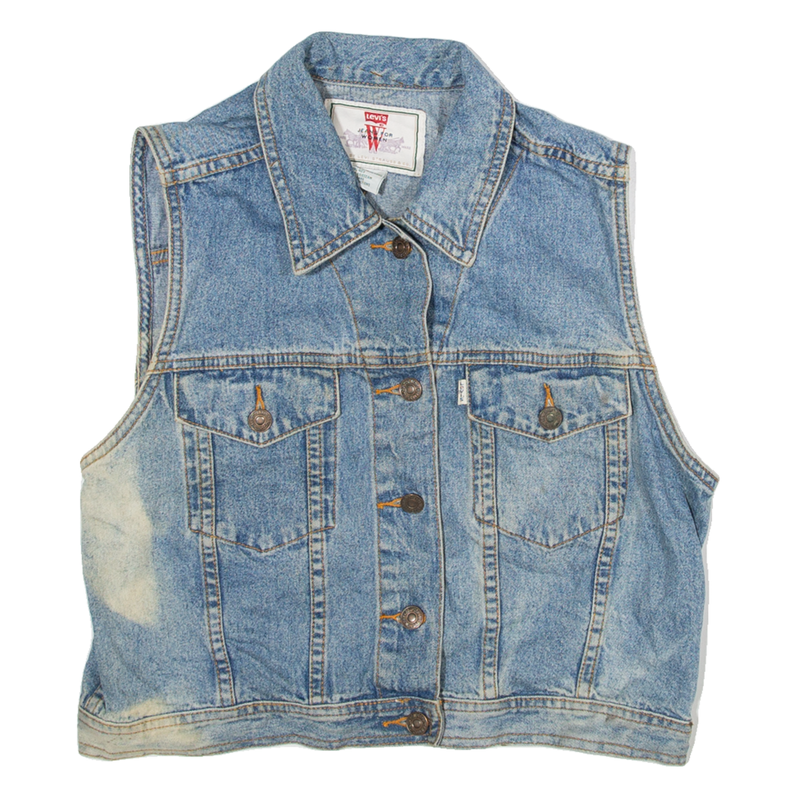 Buy LEVI'S Womens Denim Gilet Blue L Refurbished - $62.39 LEVI'S Womens Denim Gilet Blue L Refurbished - N/A refurbished available on Cerqular