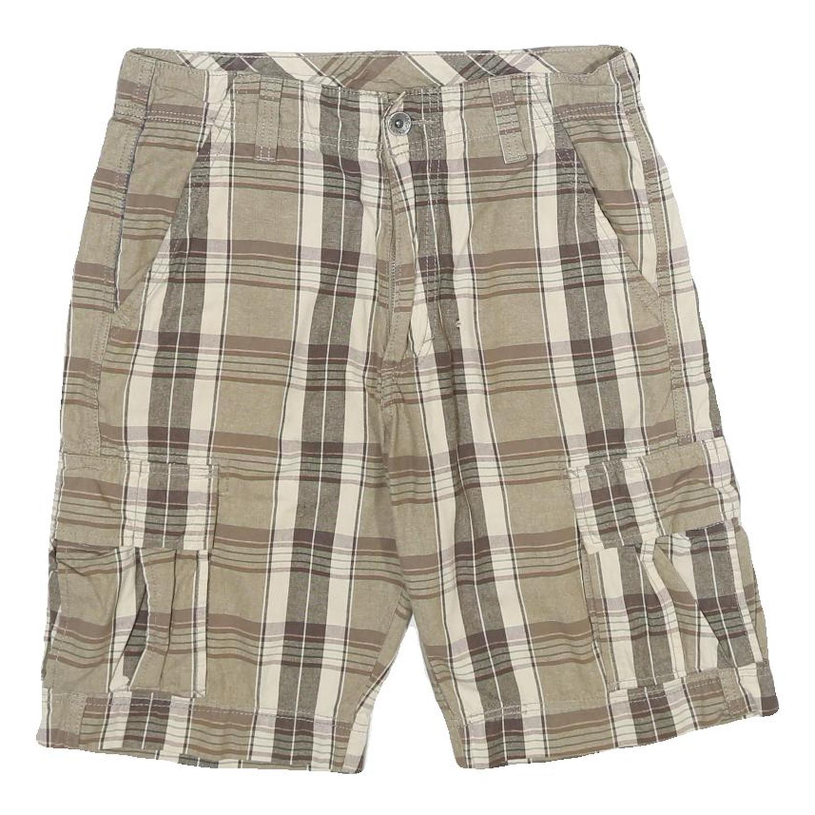 Buy LEVI'S Mens Cotton Beige Plaid Casual Cargo Shorts S W30 Refurbished - $22.09 LEVI'S Mens Cotton Beige Plaid Casual Cargo Shorts S W30 Refurbished - N/A refurbished available on Cerqular