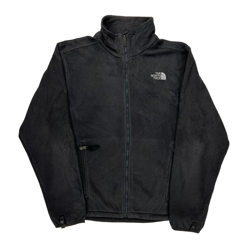 The North Face Fleece Jacket - Medium Black Polyester Refurbished - Thrifted (note: this is a term often used to describe second- refurbished available on Cerqular