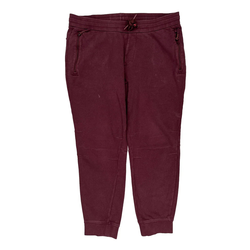 Armani Exchange Joggers - Large Burgundy Cotton Blend Refurbished - Thrifted (note: this is a term often used to describe second- refurbished available on Cerqular