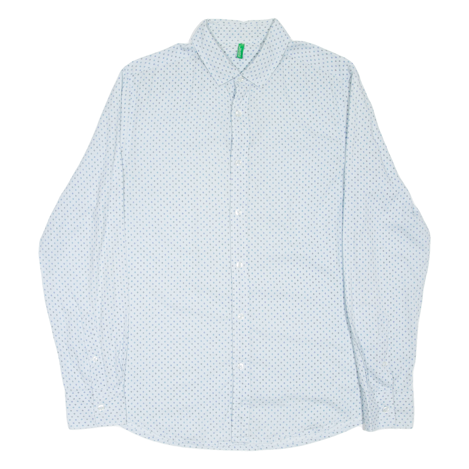 BENETTON Mens Shirt Blue Long Sleeve L Refurbished - N/A refurbished available on Cerqular