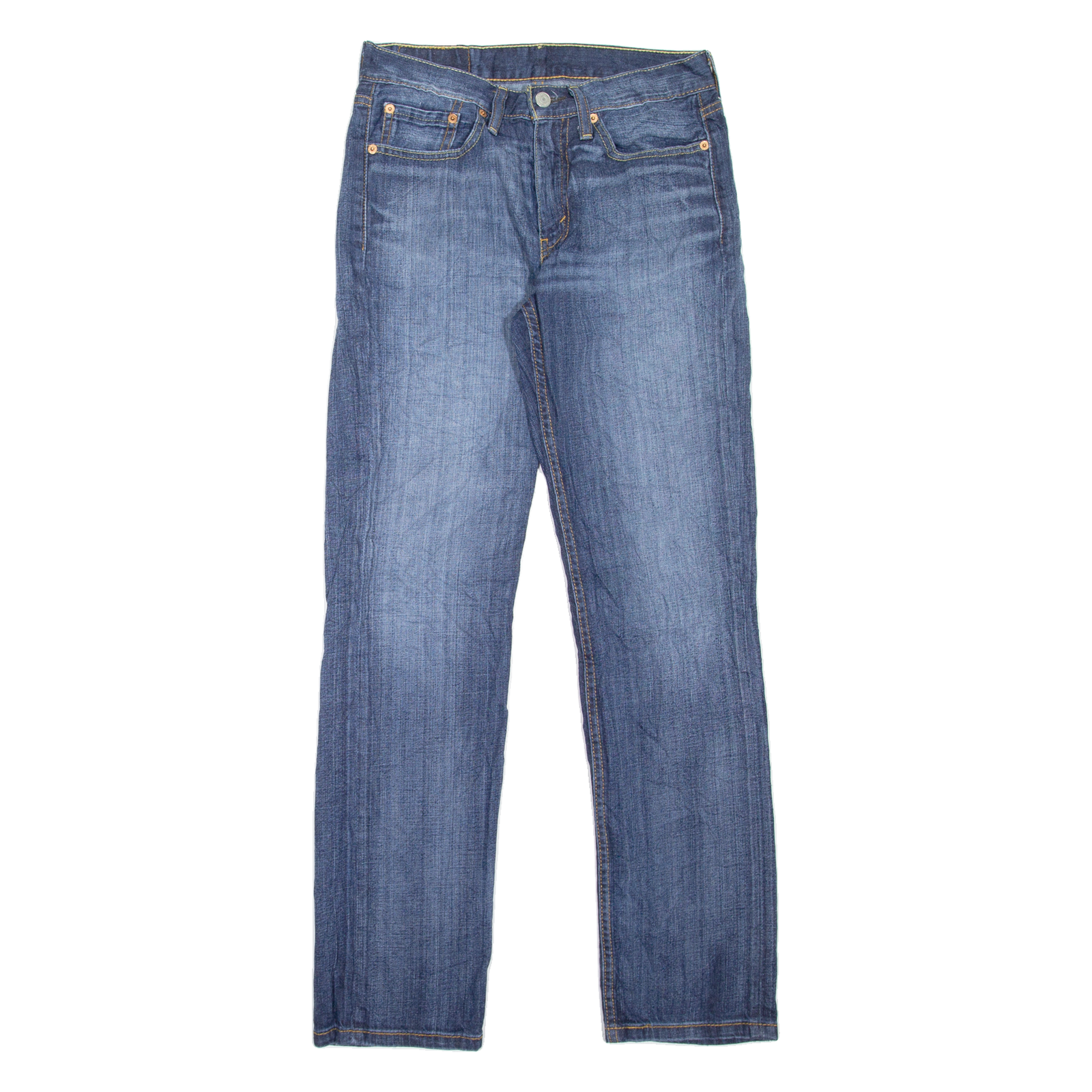 LEVI'S 514 Jeans Mens Blue Slim Straight Stone Wash W29 L32 Refurbished - N/A refurbished available on Cerqular