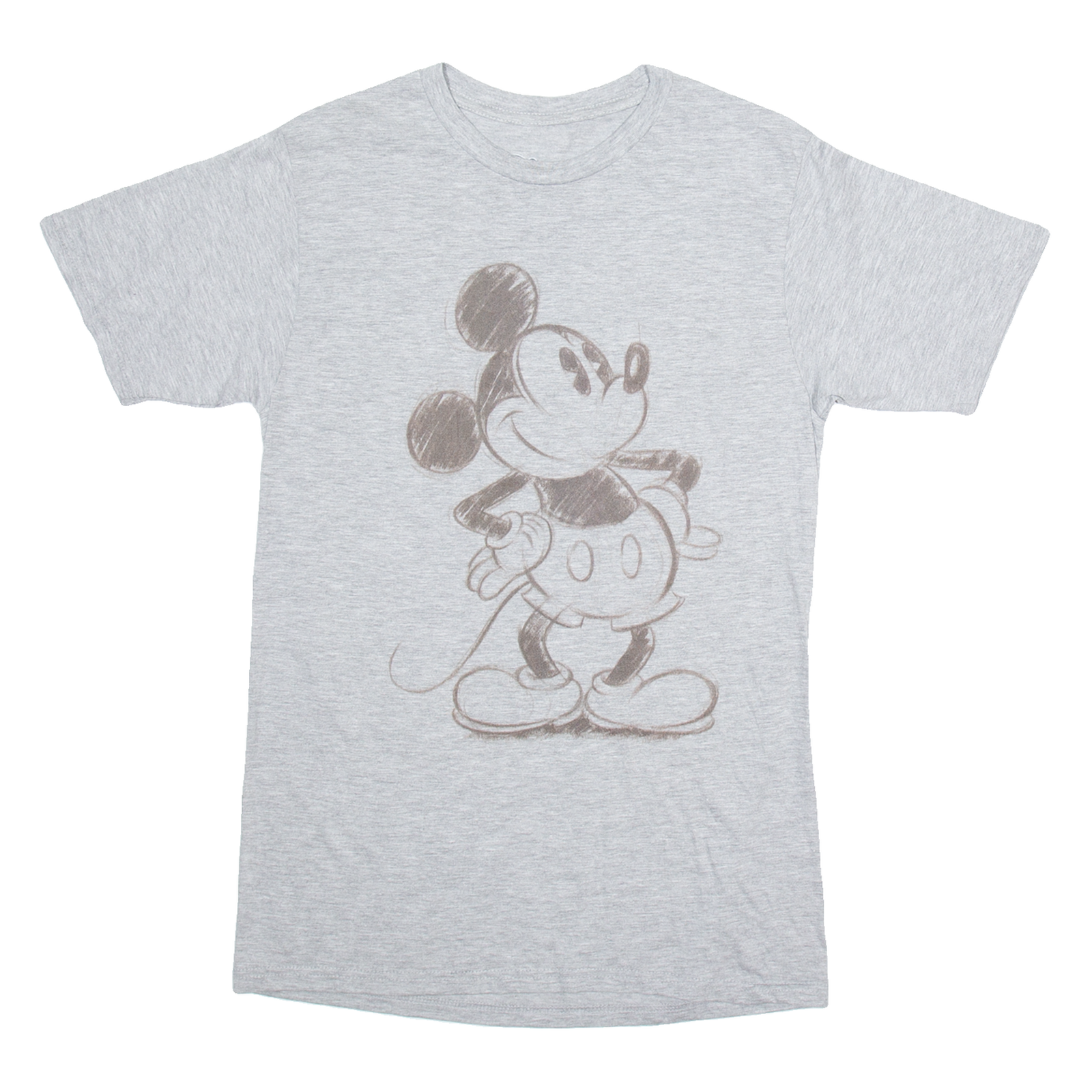 DISNEY Mickey Mouse Womens T-Shirt Grey S Refurbished - N/A refurbished available on Cerqular